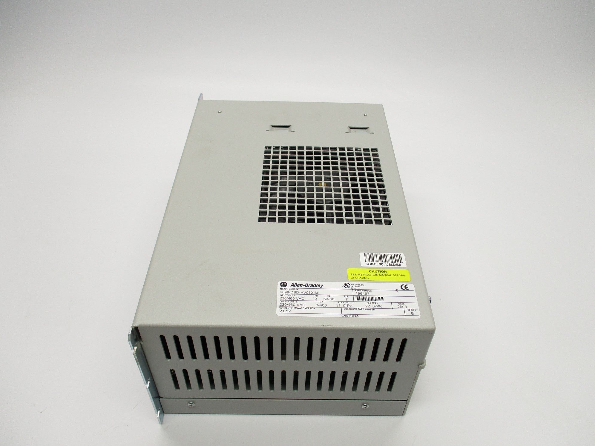 ALLEN BRADLEY 2098-DSD-HV050-SE SER. B F/W V1.52 NSNP