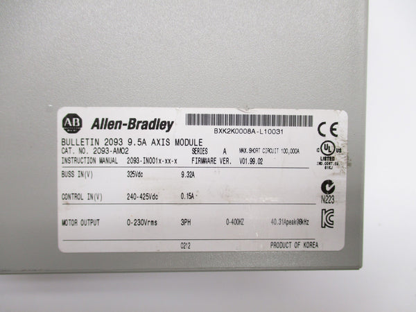 ALLEN BRADLEY 2093-AM02 SER. A F/W 01.99.02 NSNP