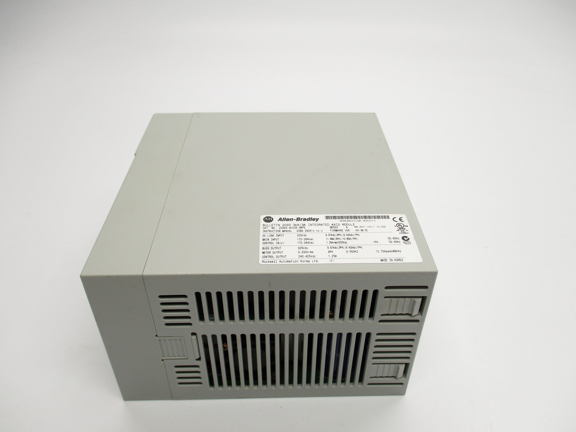 ALLEN BRADLEY 2093-AC05-MP5 SER. A F/W V01.99.02 NSNP