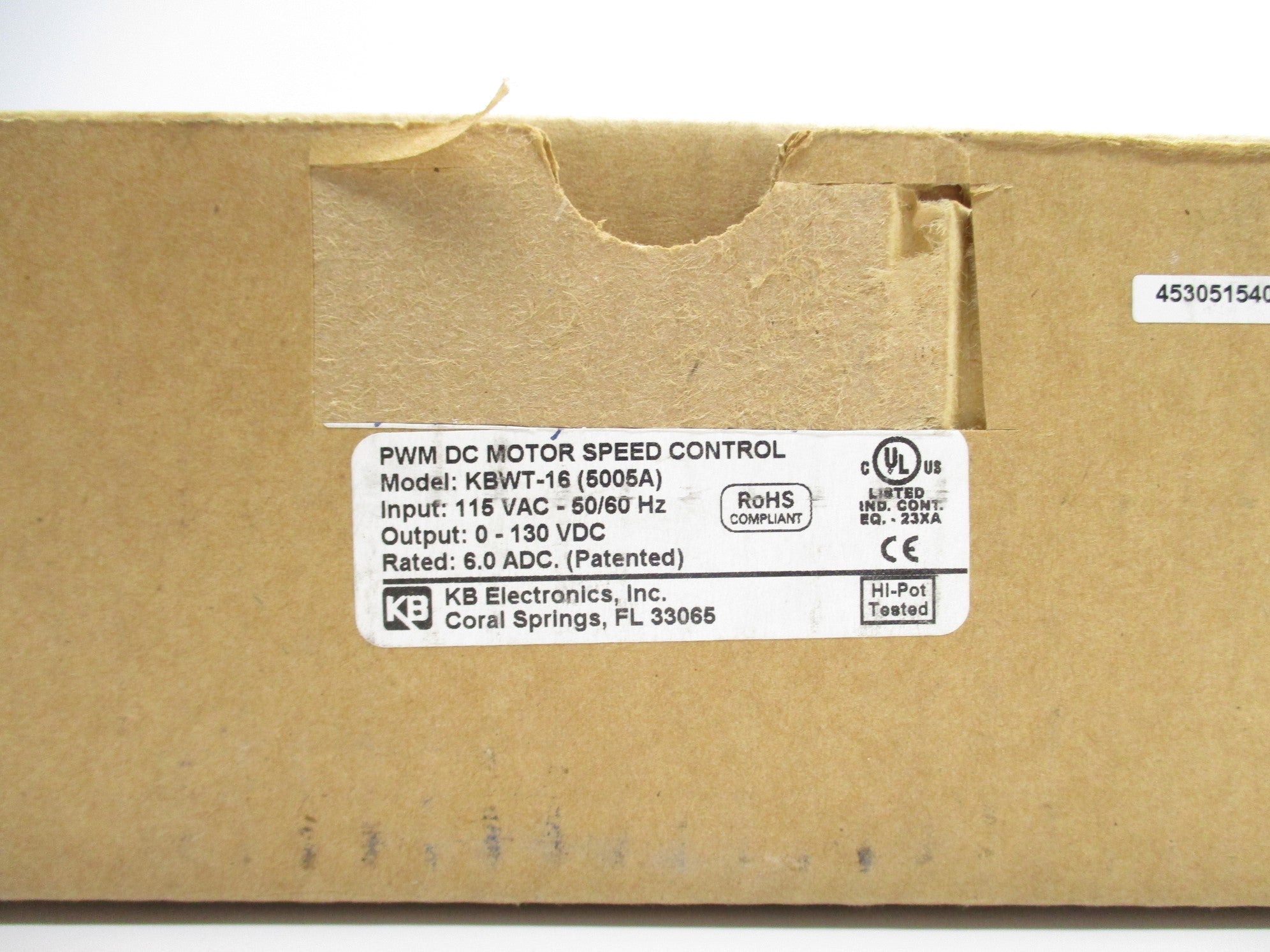 KB ELECTRONICS KBWT-16 (5005A) NSMP