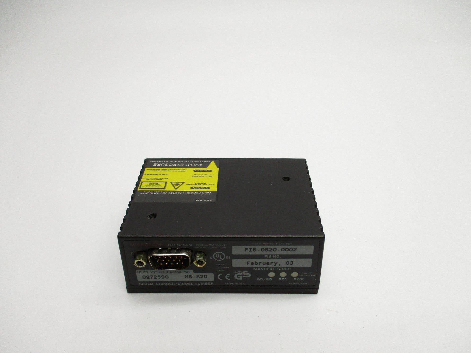 MICROSCAN FIS-0820-0002 UNMP