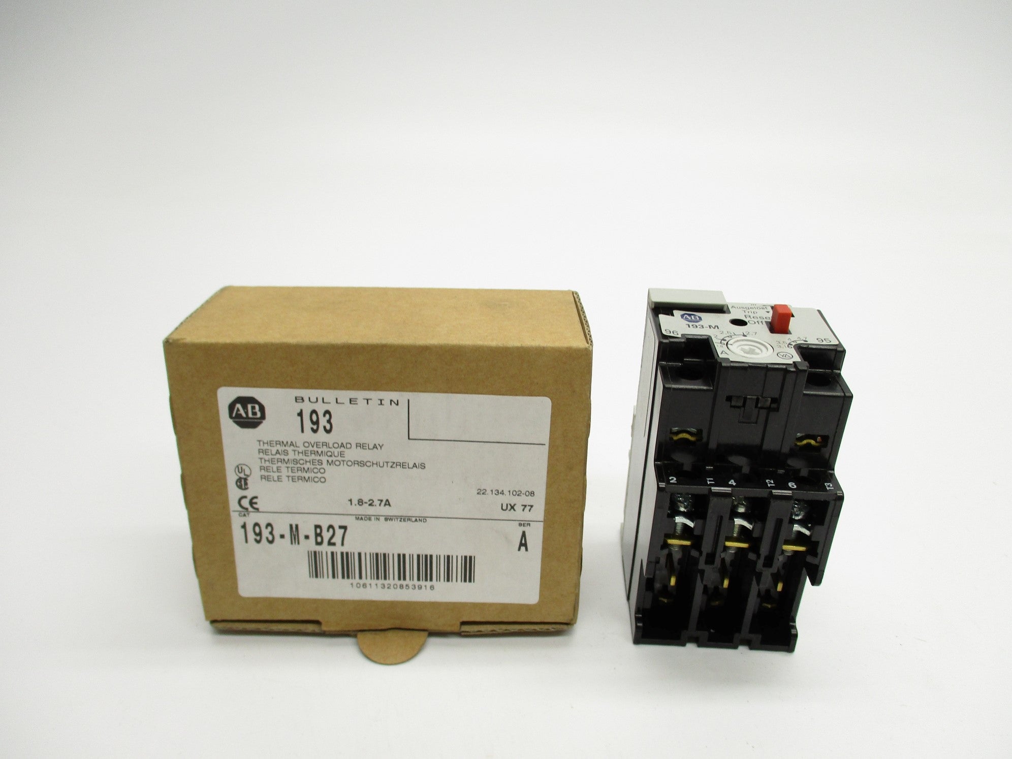 ALLEN BRADLEY 193-M-B27 SER. A (BR/WH) NSMP