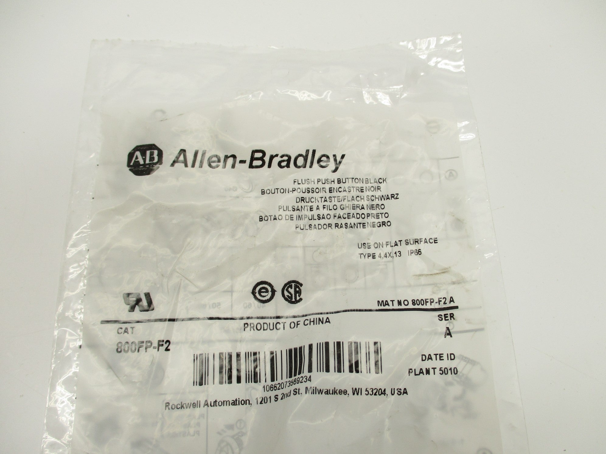 ALLEN BRADLEY 800FP-F2 SER. A NSMP