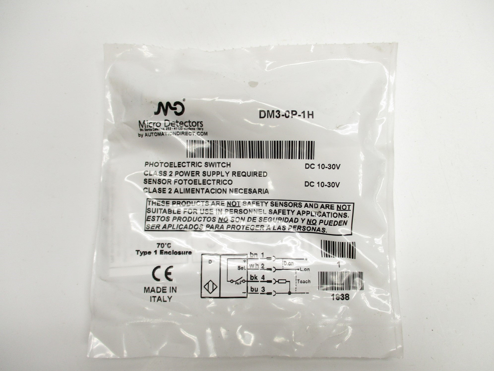 MICRO DETECTORS DM3-0P-1H NSMP