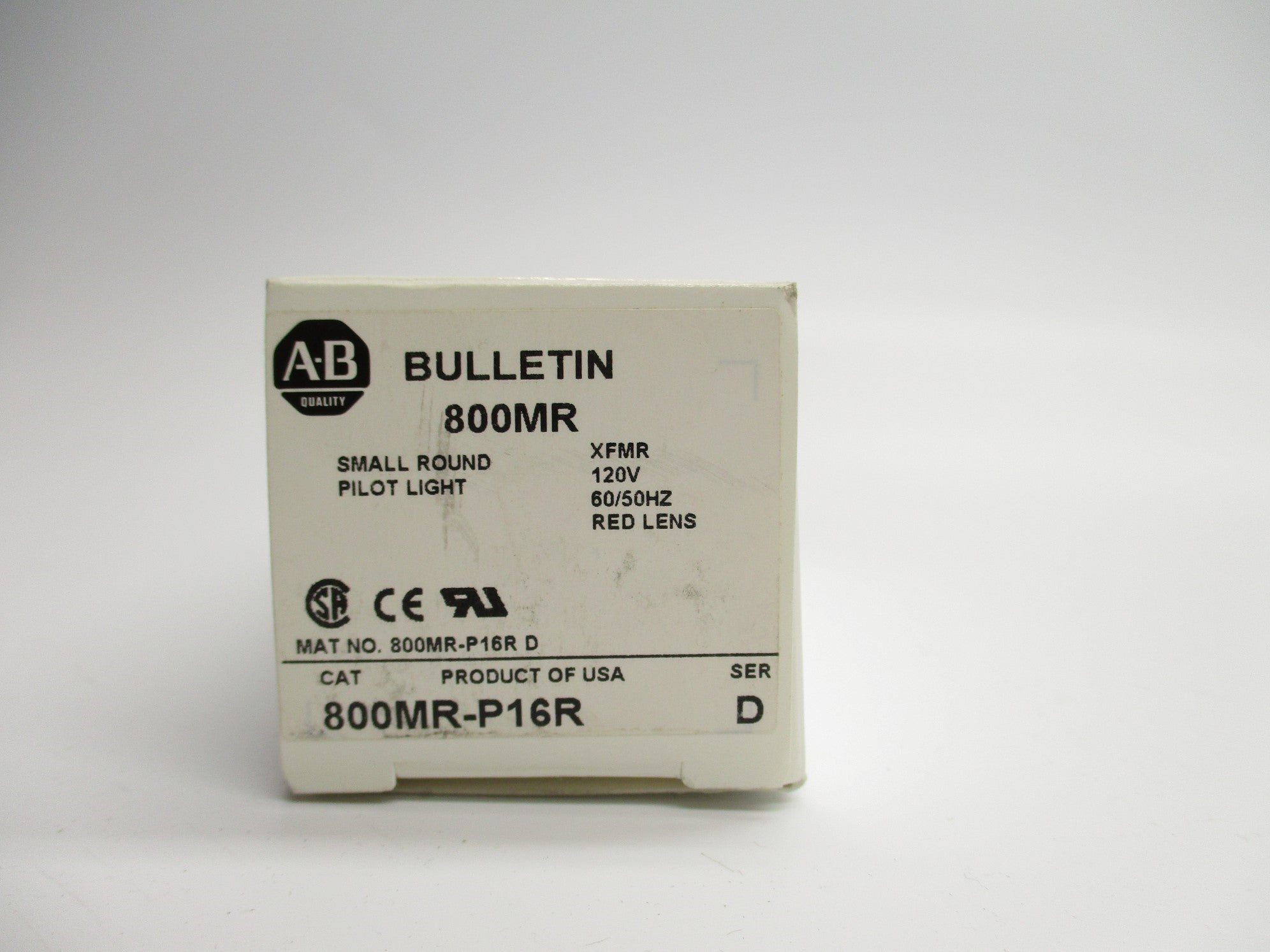INDUSTRIAL SPARE PART 800MR-P16R SER. D 110/120V (WH) NSMP