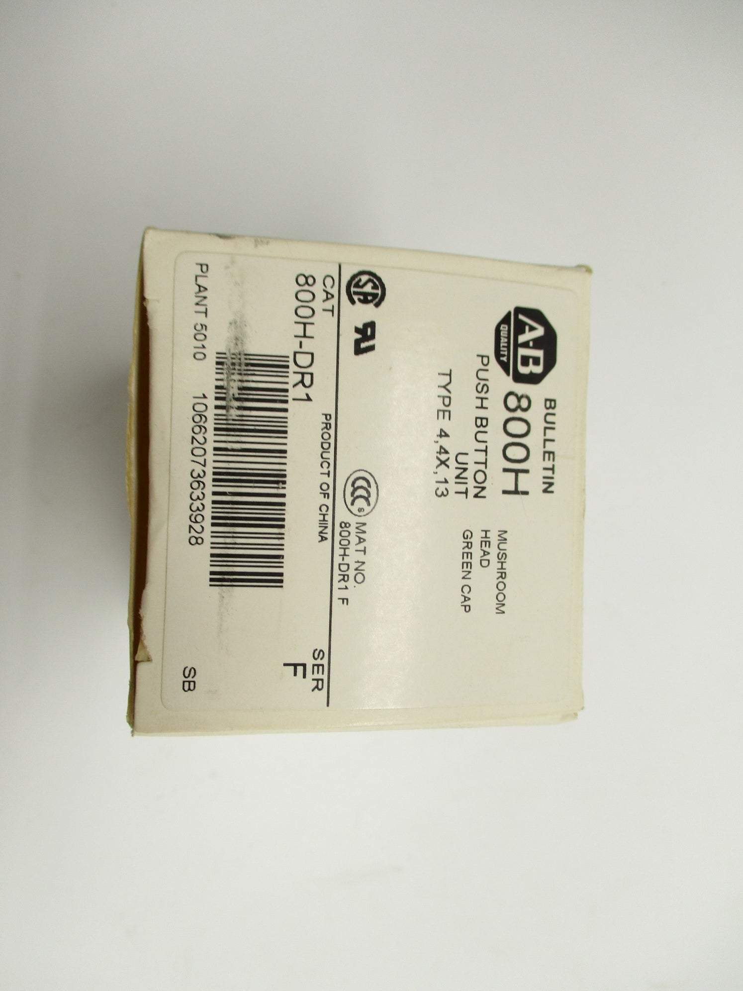 ALLEN BRADLEY 800H-DR1 SER. F (WH) NSMP