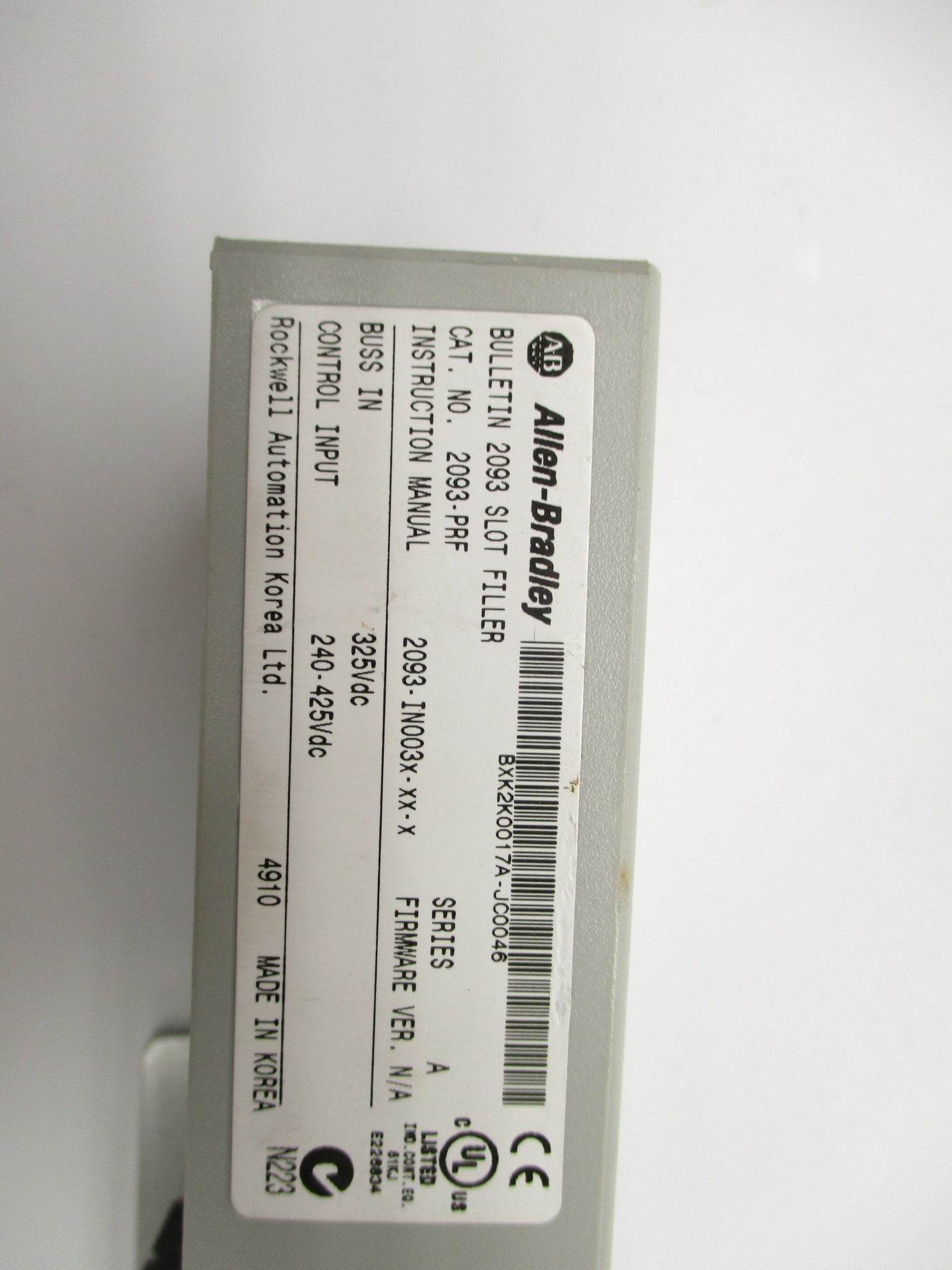 INDUSTRIAL SPARE PART 2093-PRF SER. A NSNP