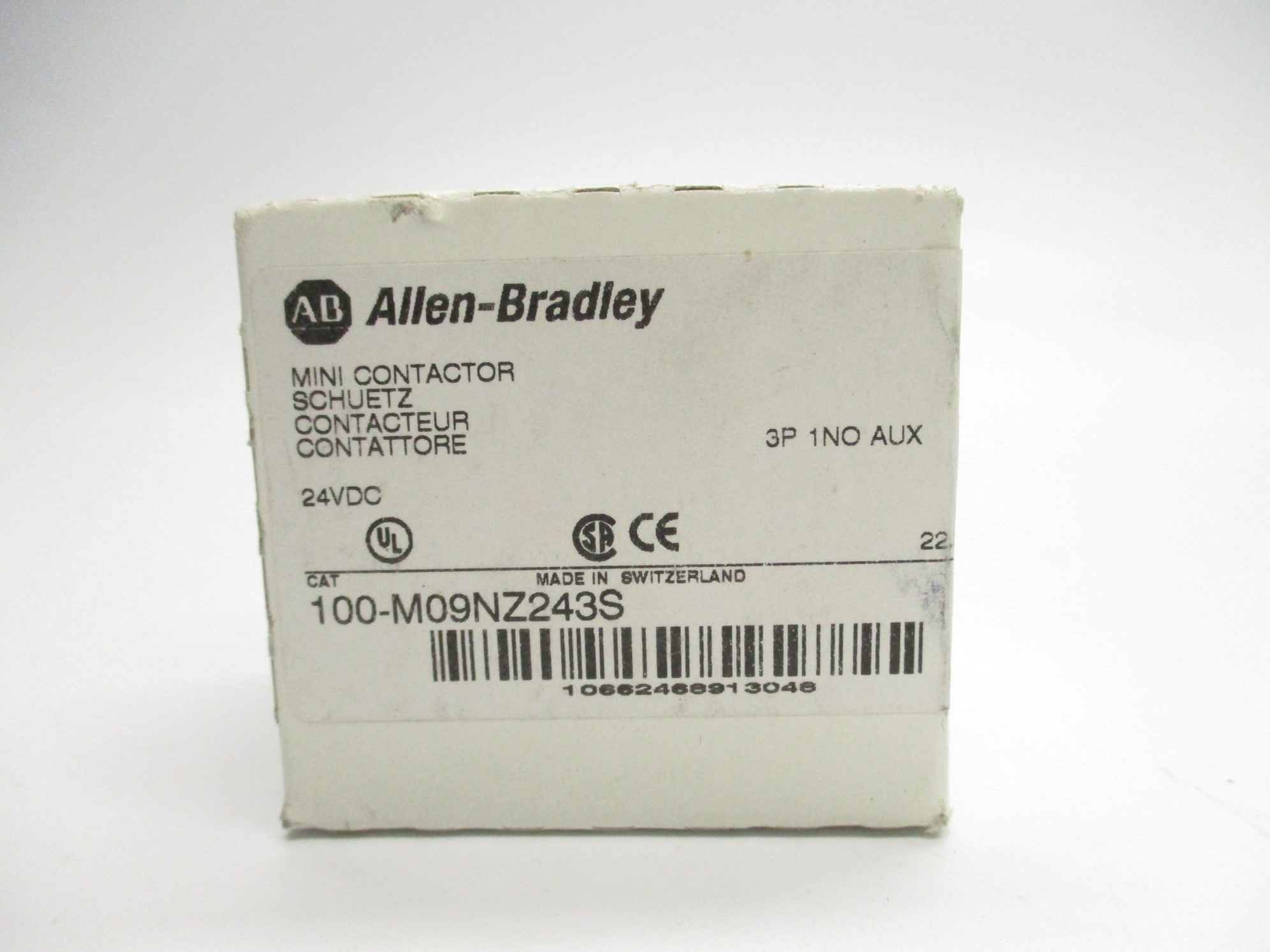 ALLEN BRADLEY 100-M09NZ243S SER. A 24VDC (WH) NSMP