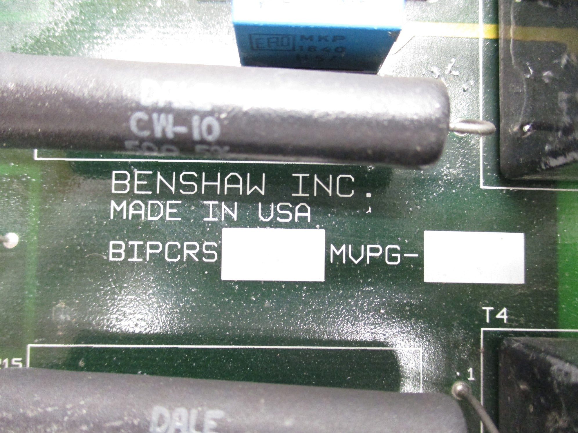 BENSHAW BIPCRS MVPG PC-1368 UNMP