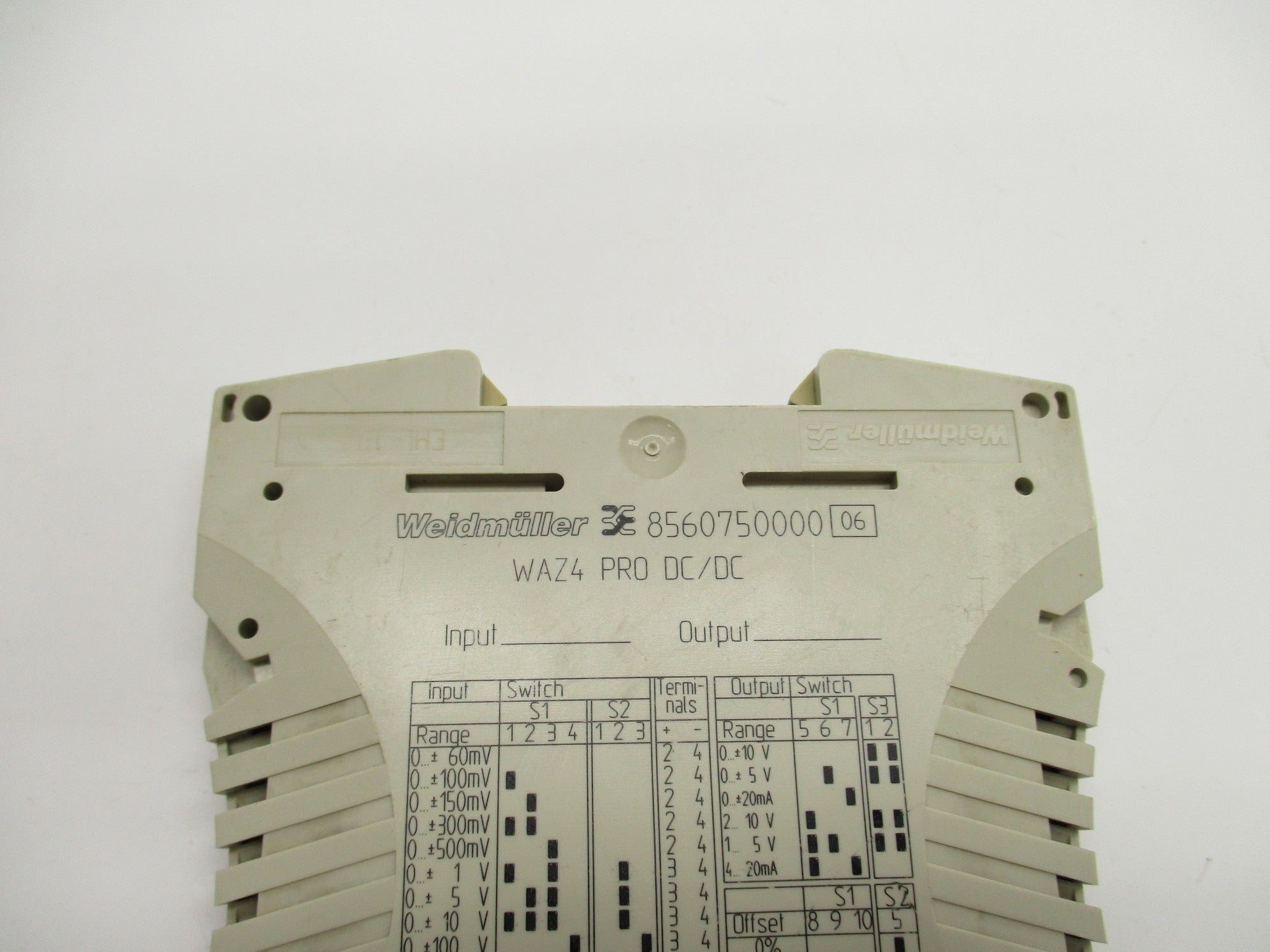 WEIDMULLER WAZ4-PRO-DC/DC 8560750000 UNMP