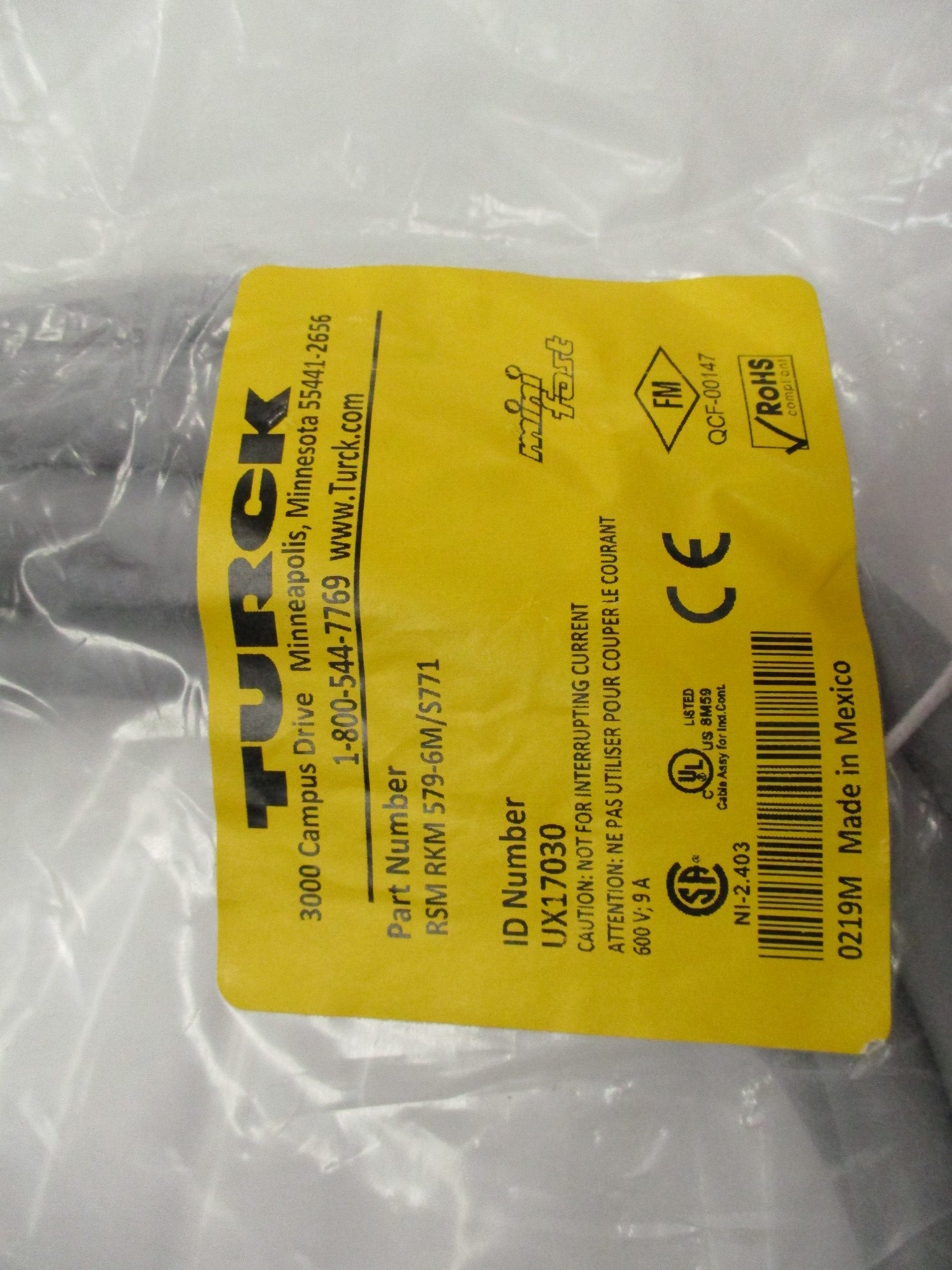 TURCK RSMRKM579-6M/S771 NSMP