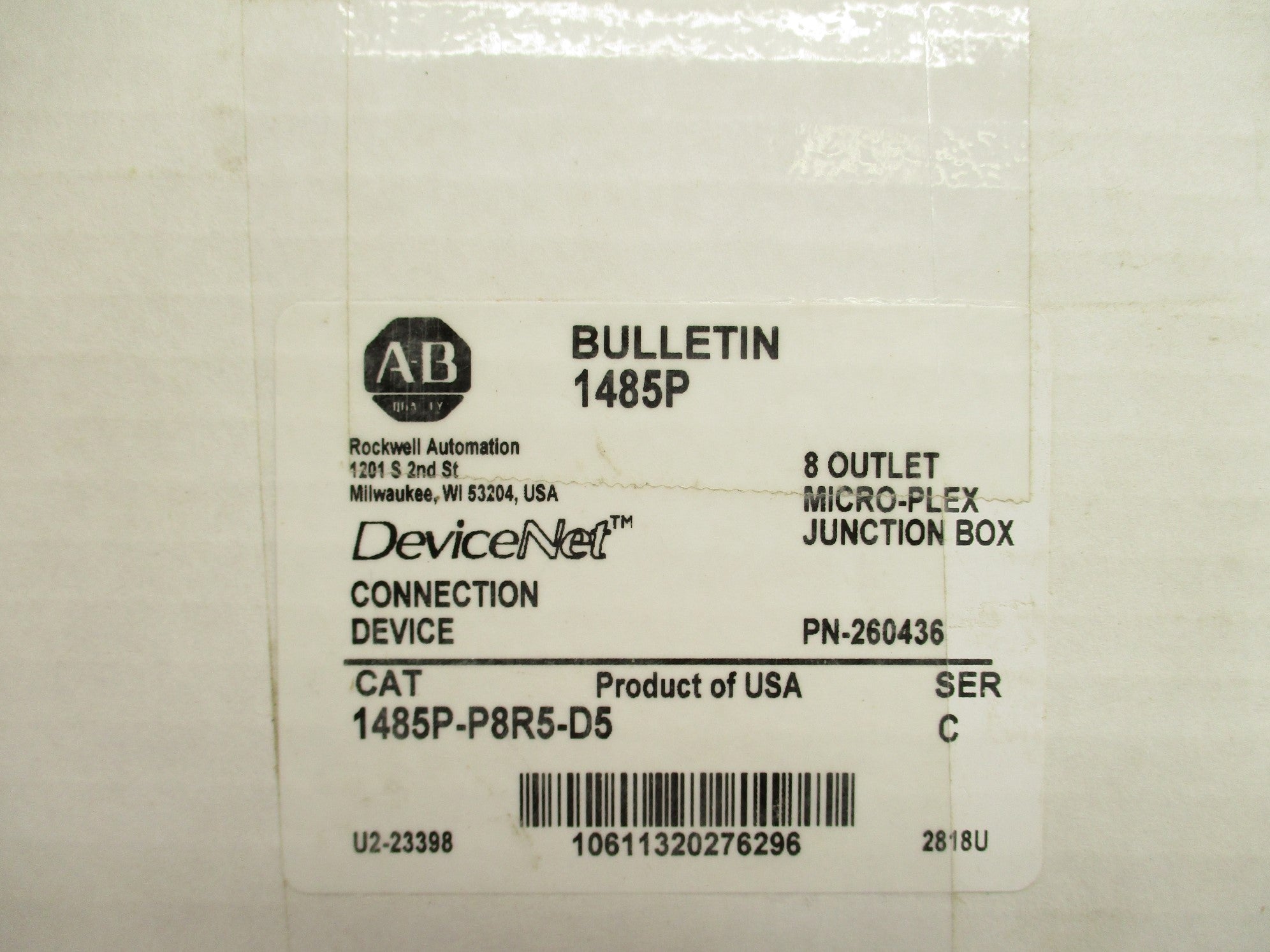 ALLEN BRADLEY 1485P-P8R5-D5 SER. C NSMP