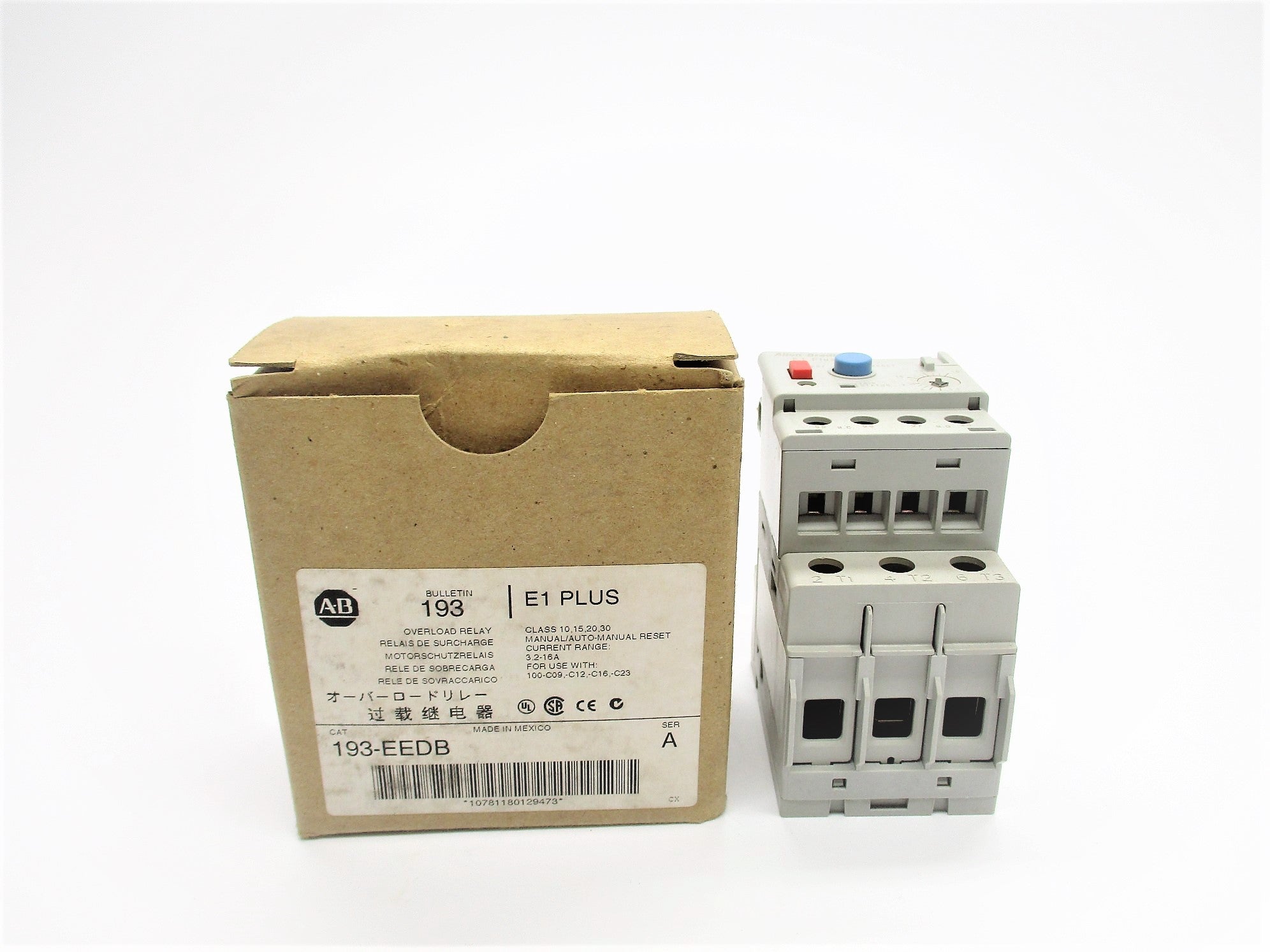 ALLEN BRADLEY 193-EEDB SER. A 3.2-16A (BR/WH) NSMP