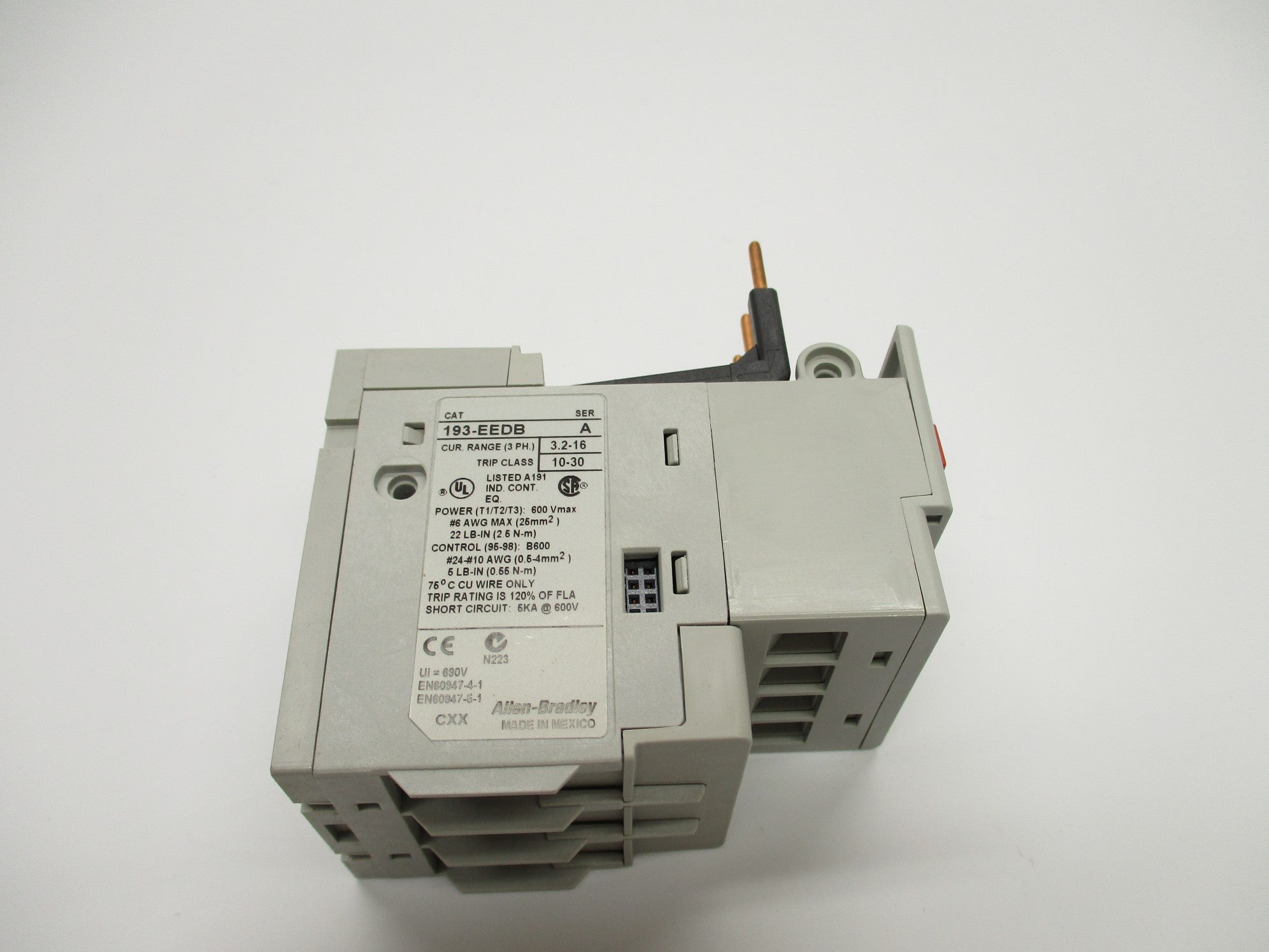 ALLEN BRADLEY 193-EEDB SER. A 3.2-16A (BR/WH) NSMP