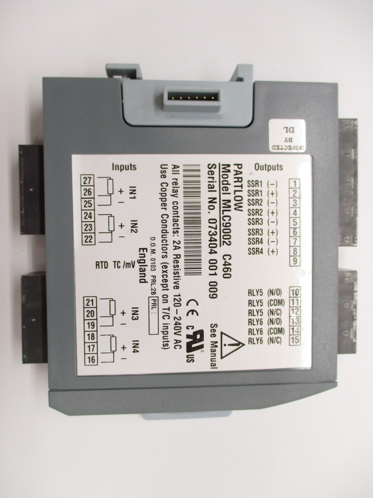 PARTLOW MCL9002C460 NSMP
