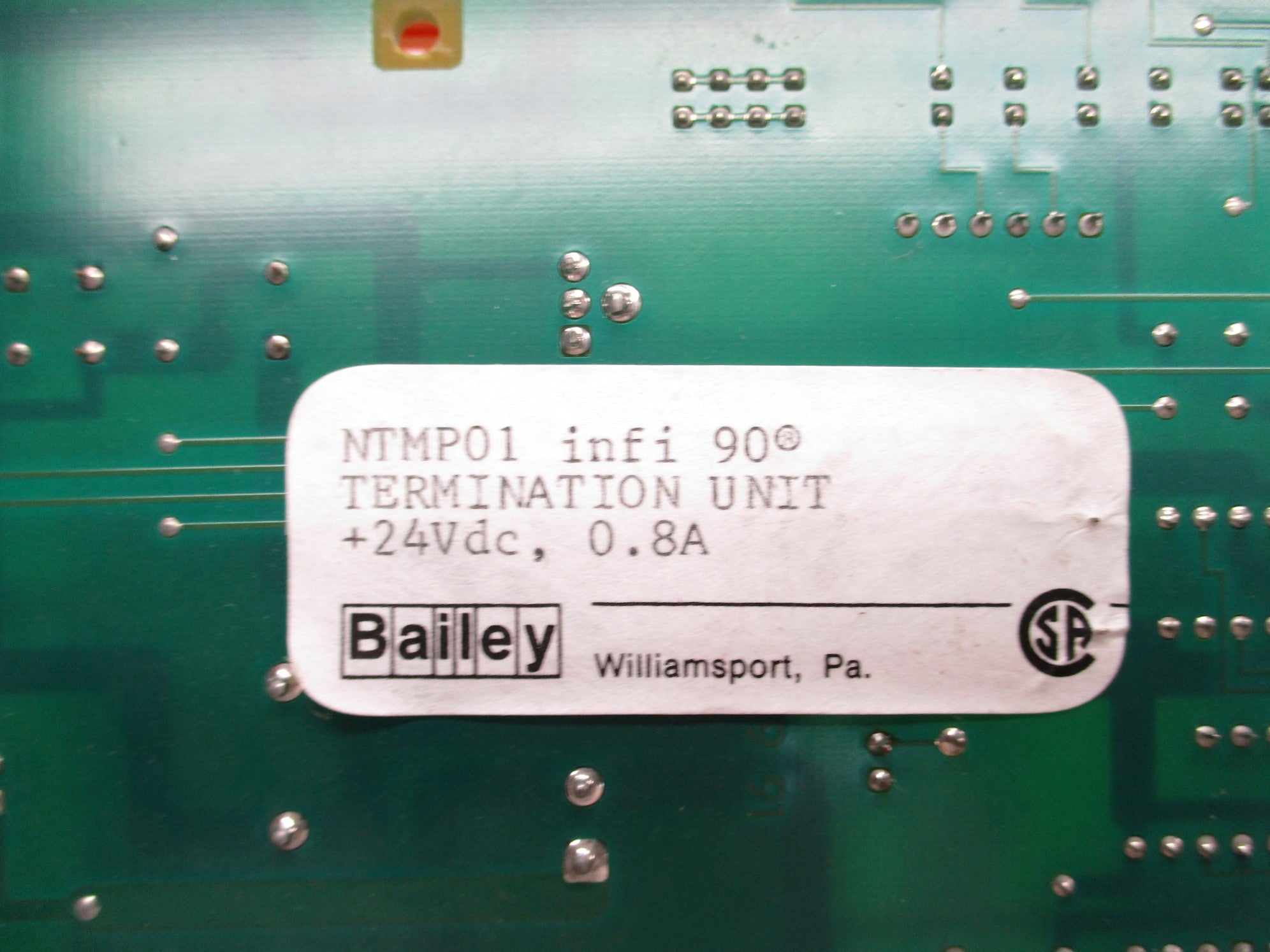 BAILEY NTMP01 24VDC 0.8A UNMP