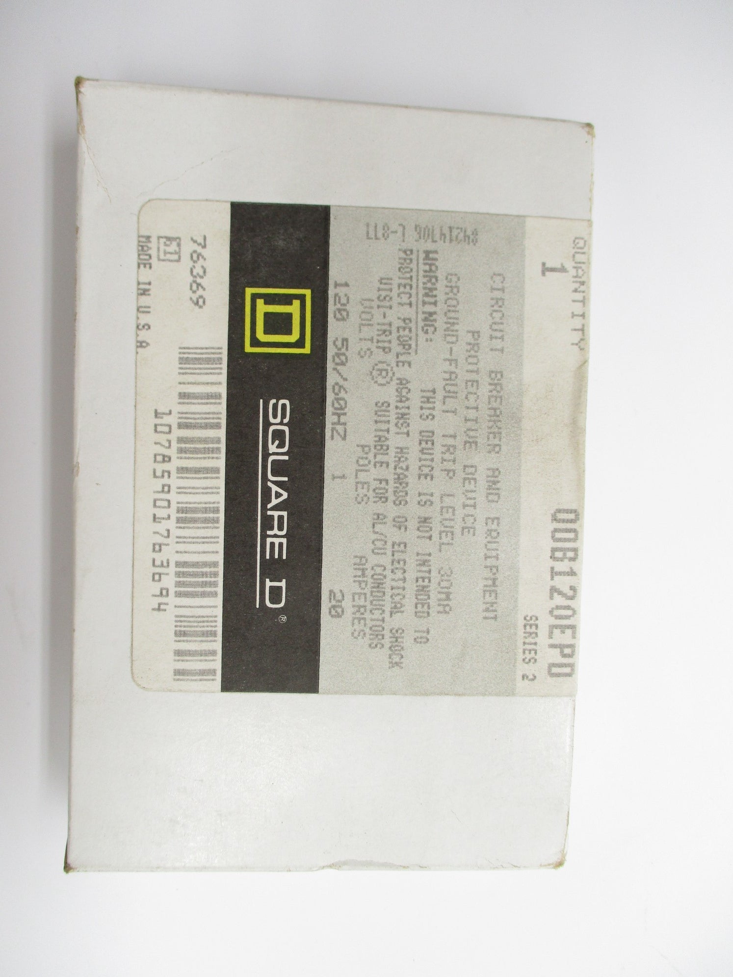 SQUARE D QOB120EPD SER. 2 20A 120V NSMP