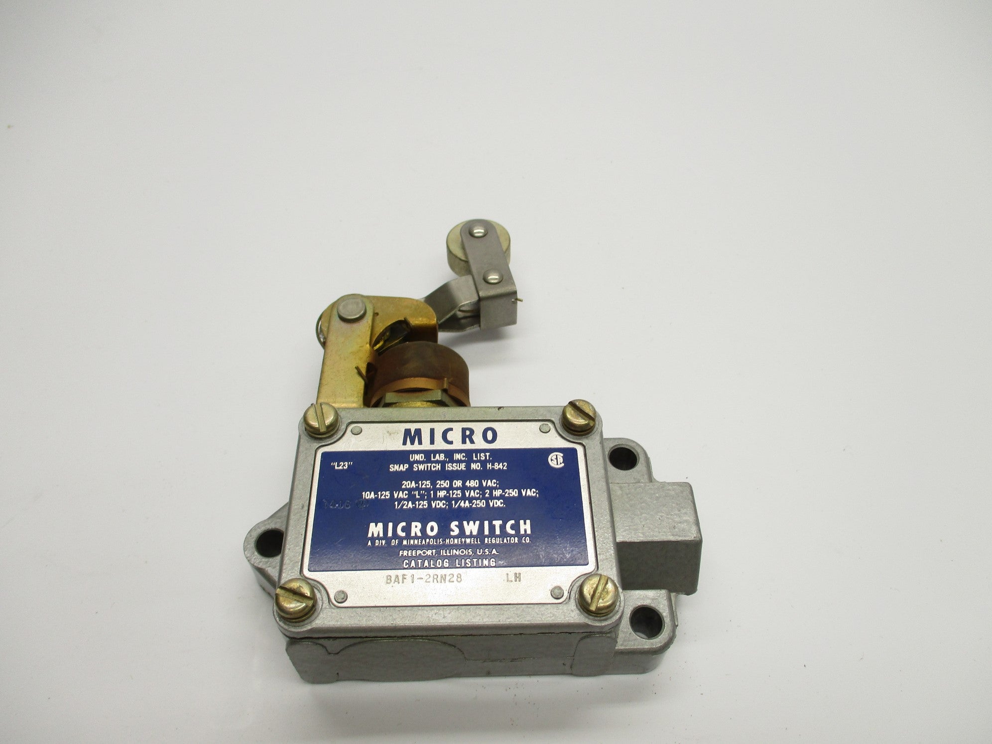 MICRO SWITCH BAF1-2RN28 (GREY) UNMP