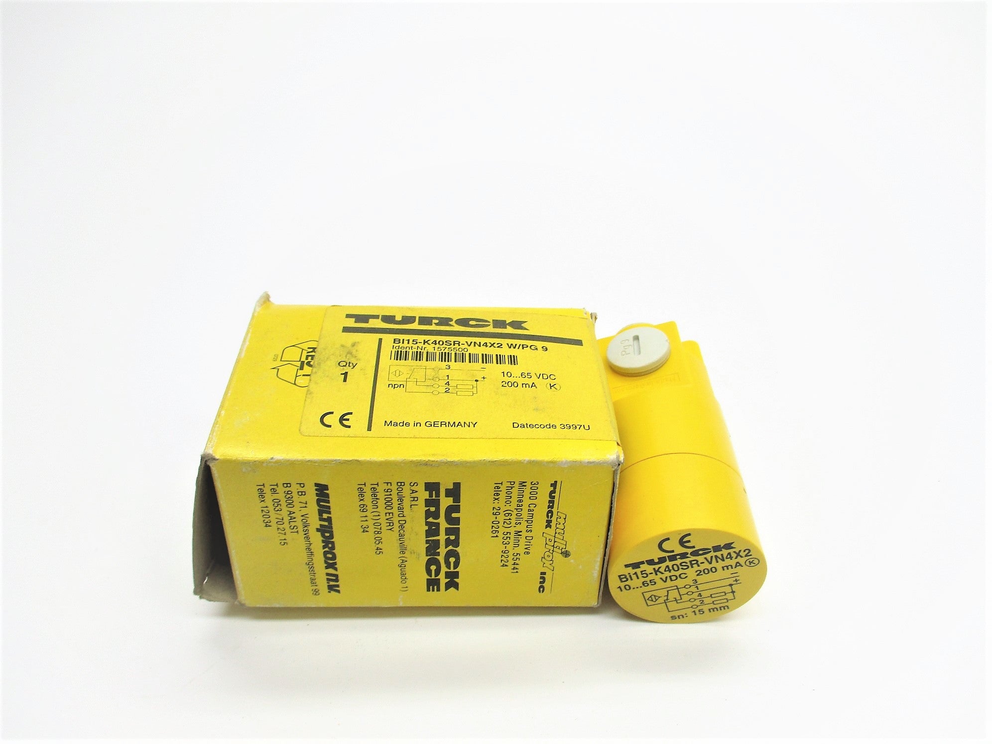 TURCK BI15-K40SR-VN4X2 W/PG9 NSMP