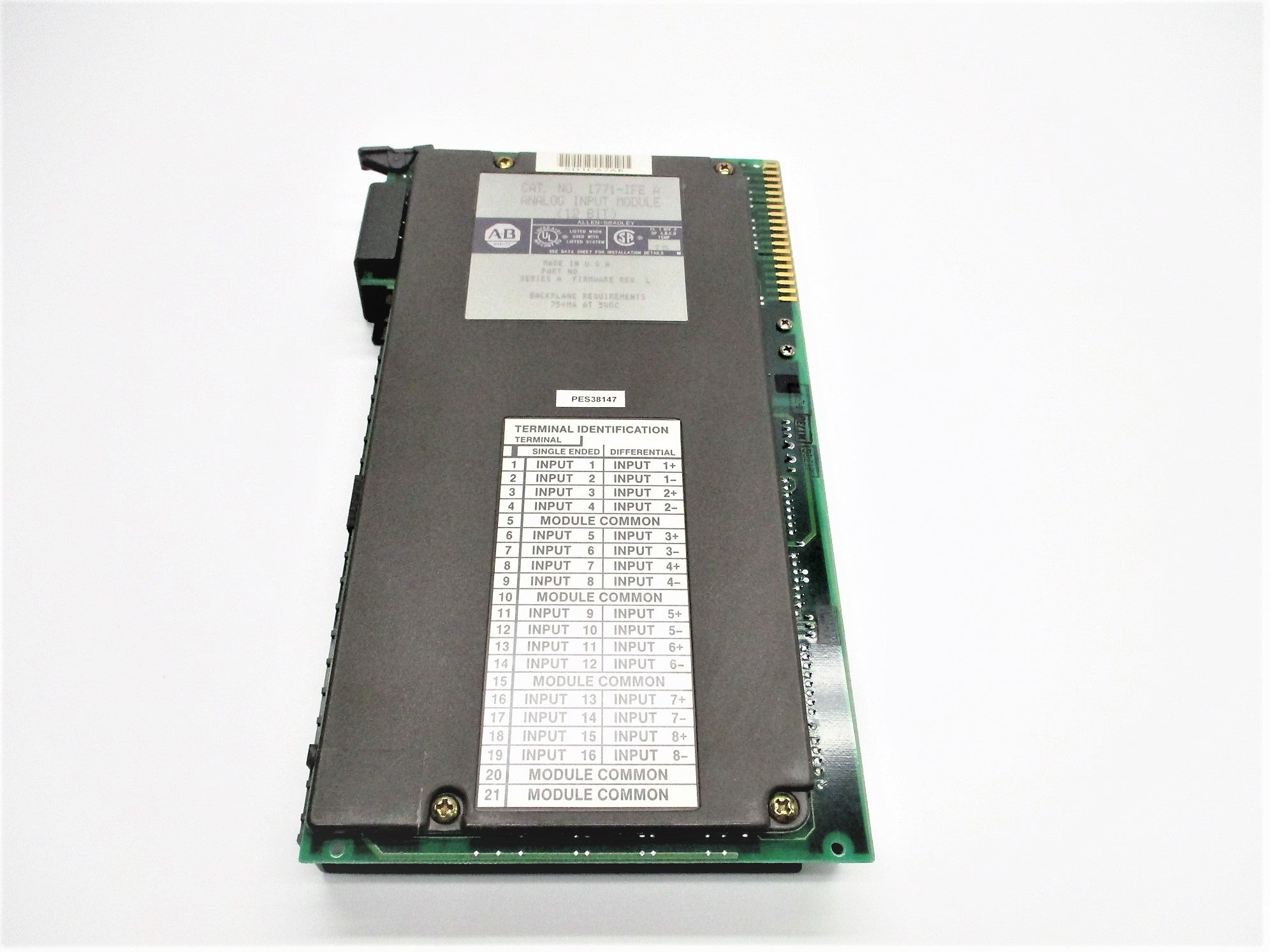 ALLEN BRADLEY 1771-IFE SER. A F/W L (NO TERMINAL) UNMP