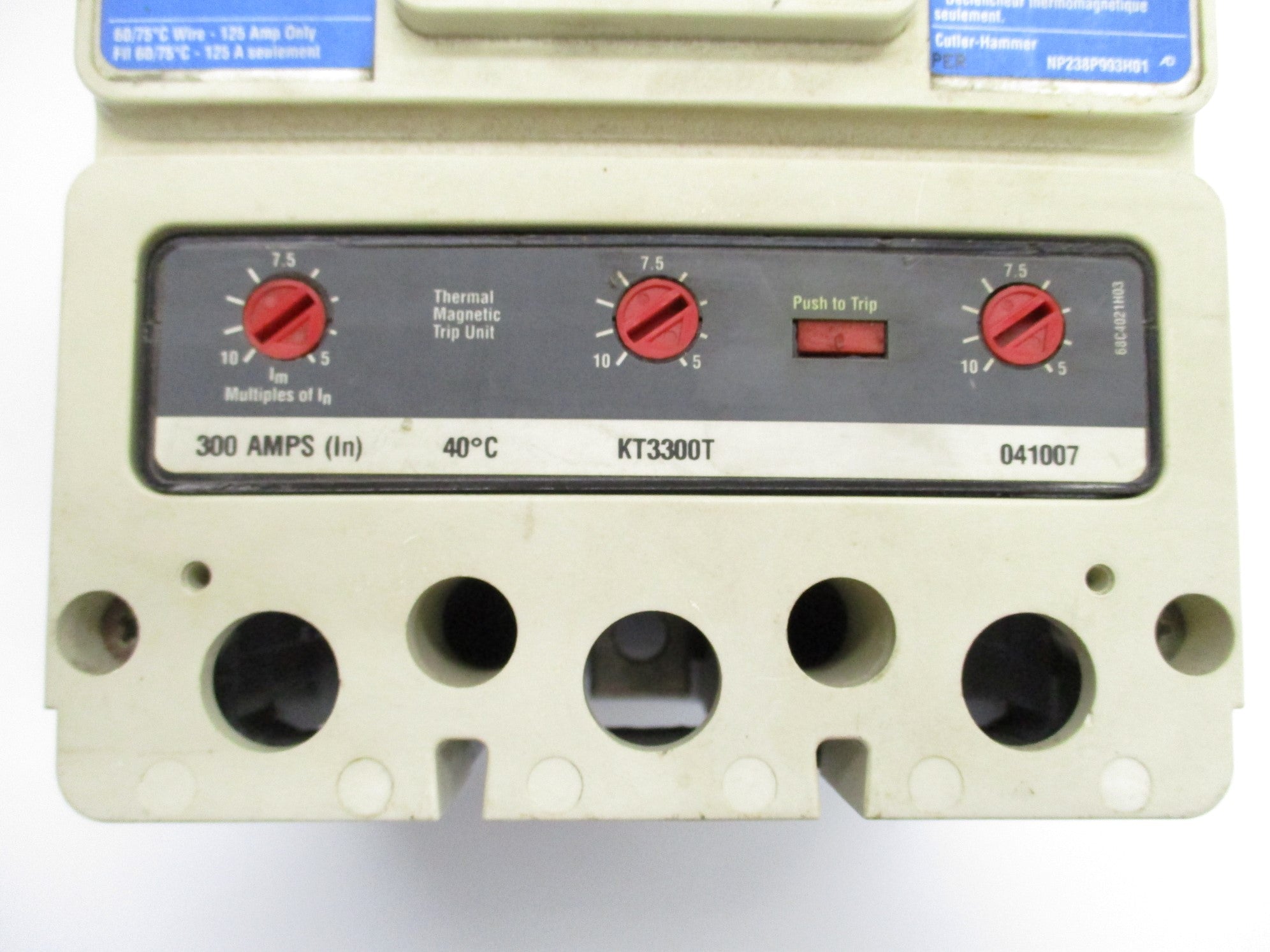 CUTLER HAMMER KD3300 300A 600VAC UNMP