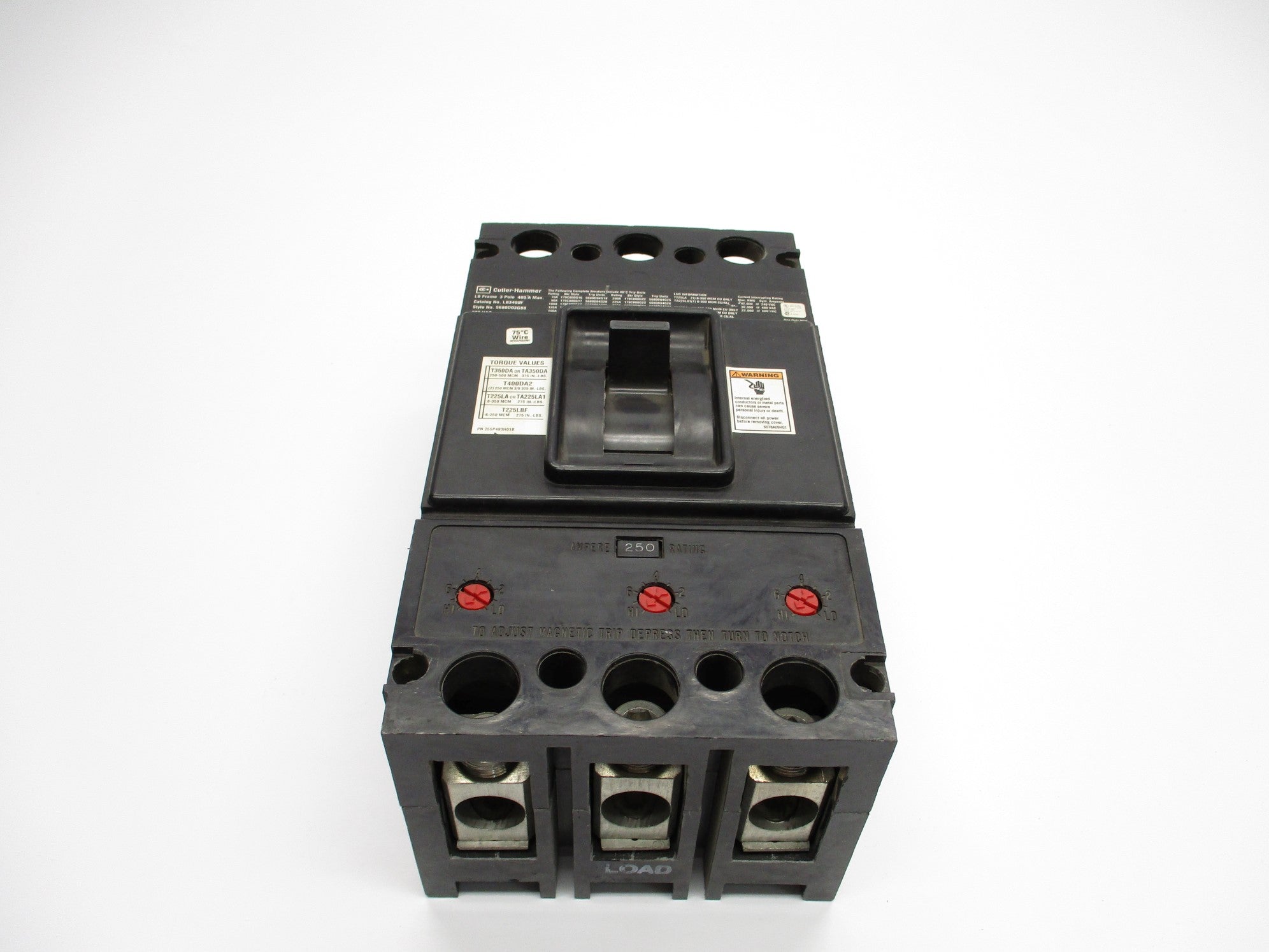 CUTLER HAMMER LB3250 250A 600VAC UNMP