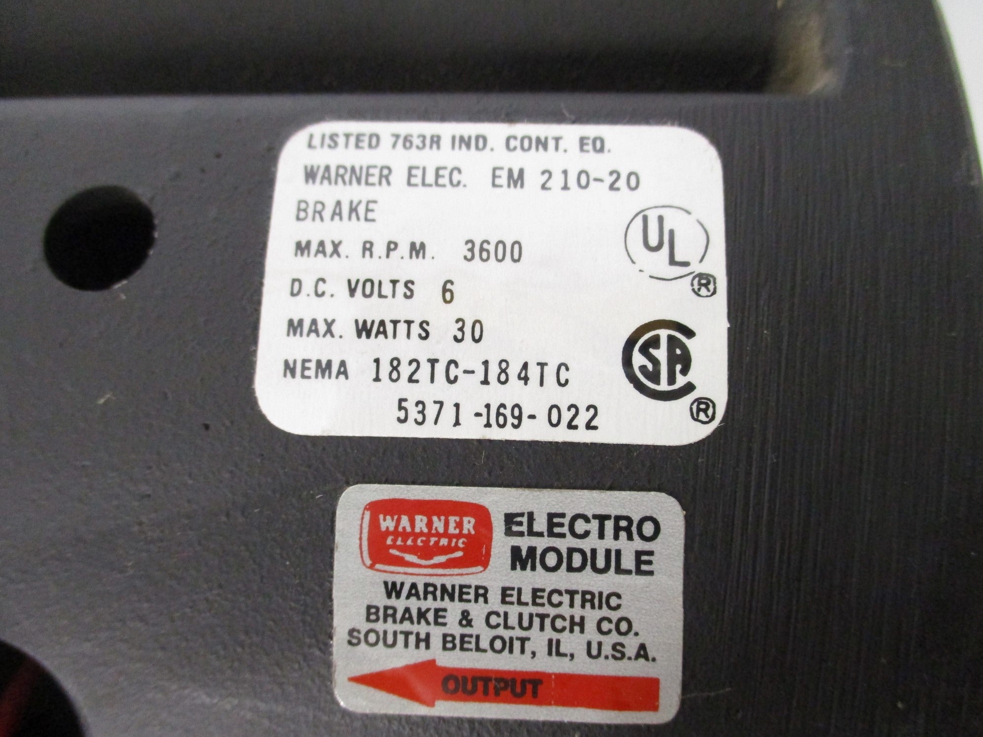 WARNER ELECTRIC EM210-20 NSNP