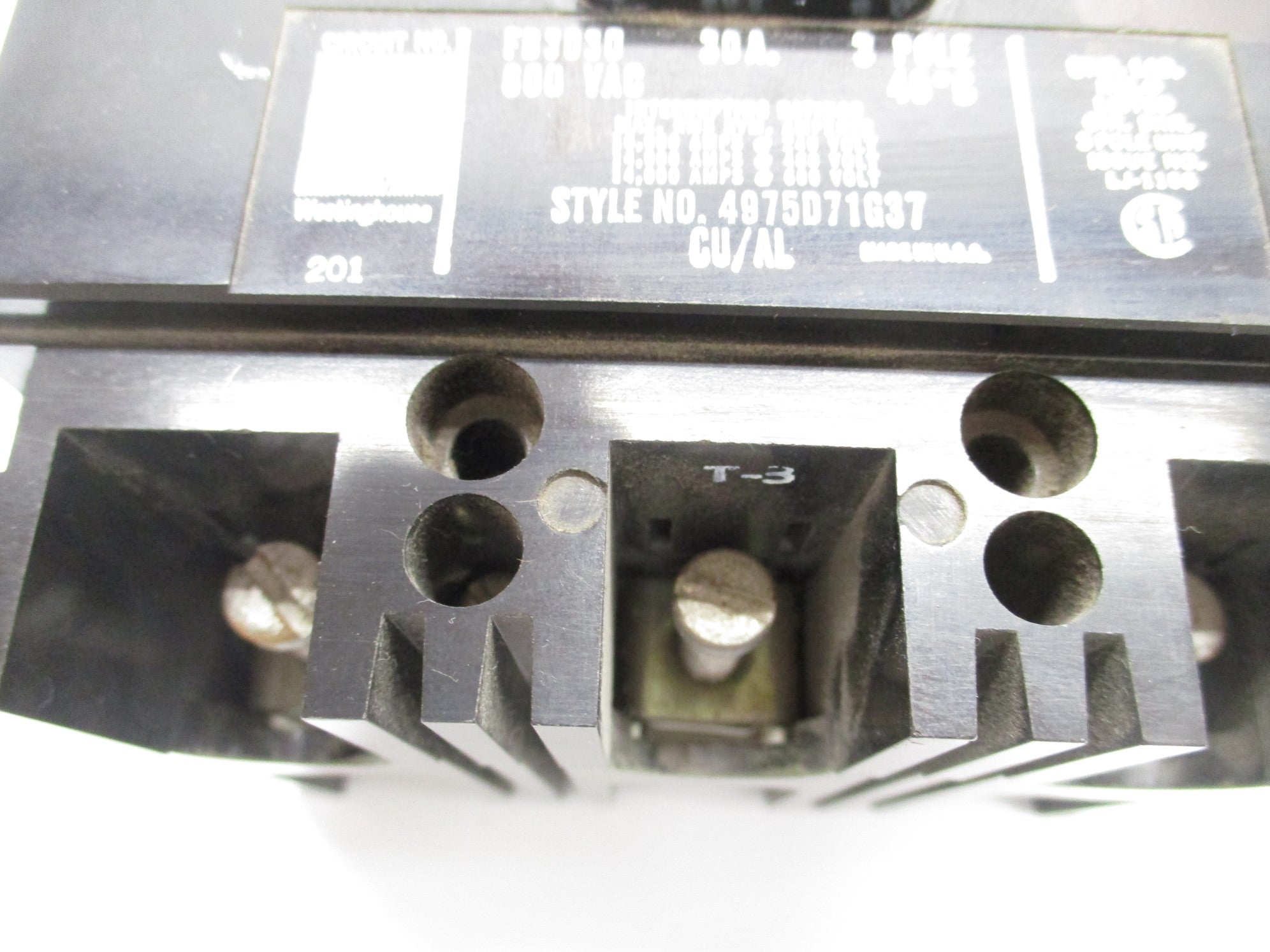 WESTINGHOUSE FB3030 30A 600VAC UNMP