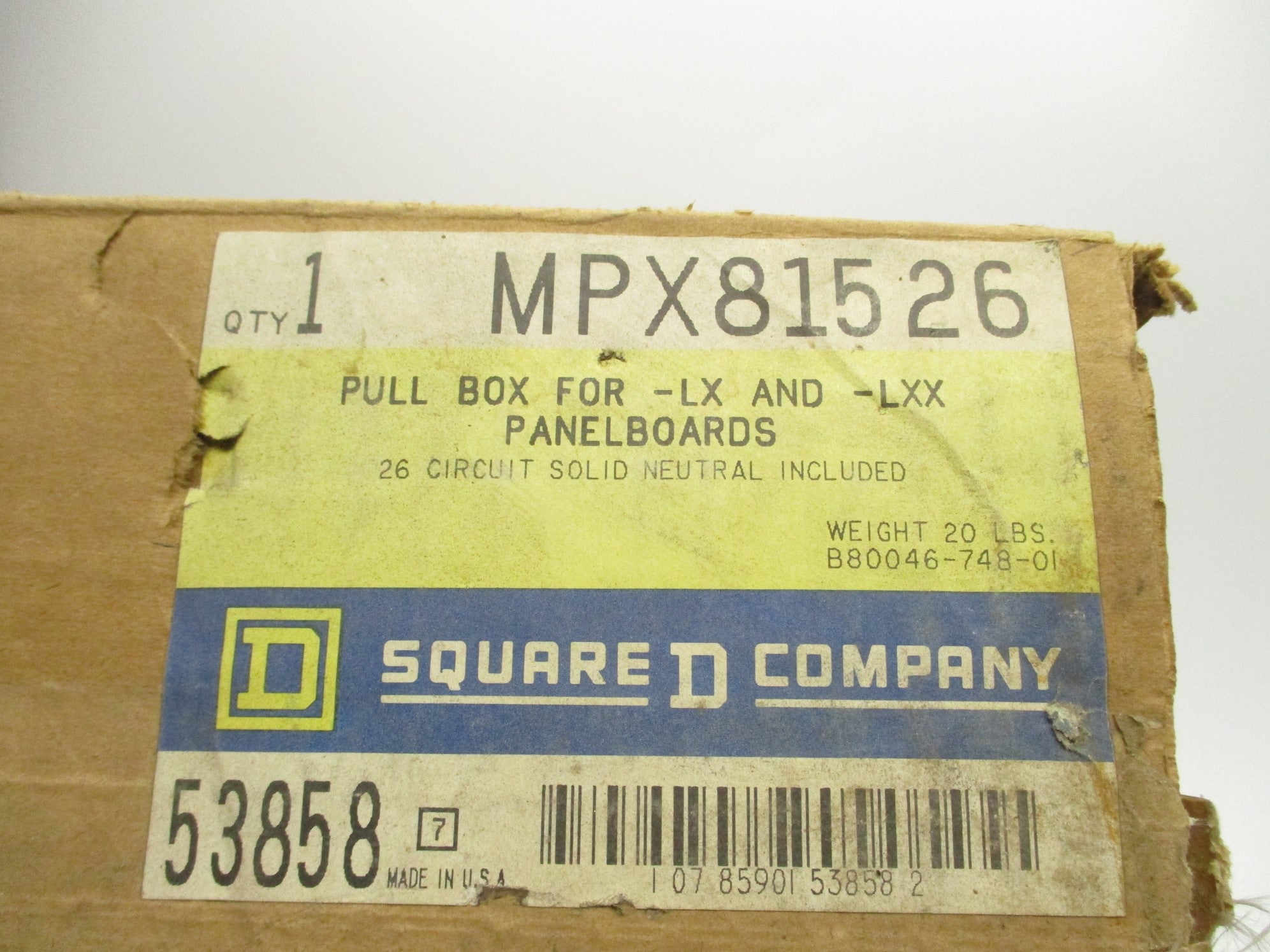 SQUARE D MPX81526 NSMP