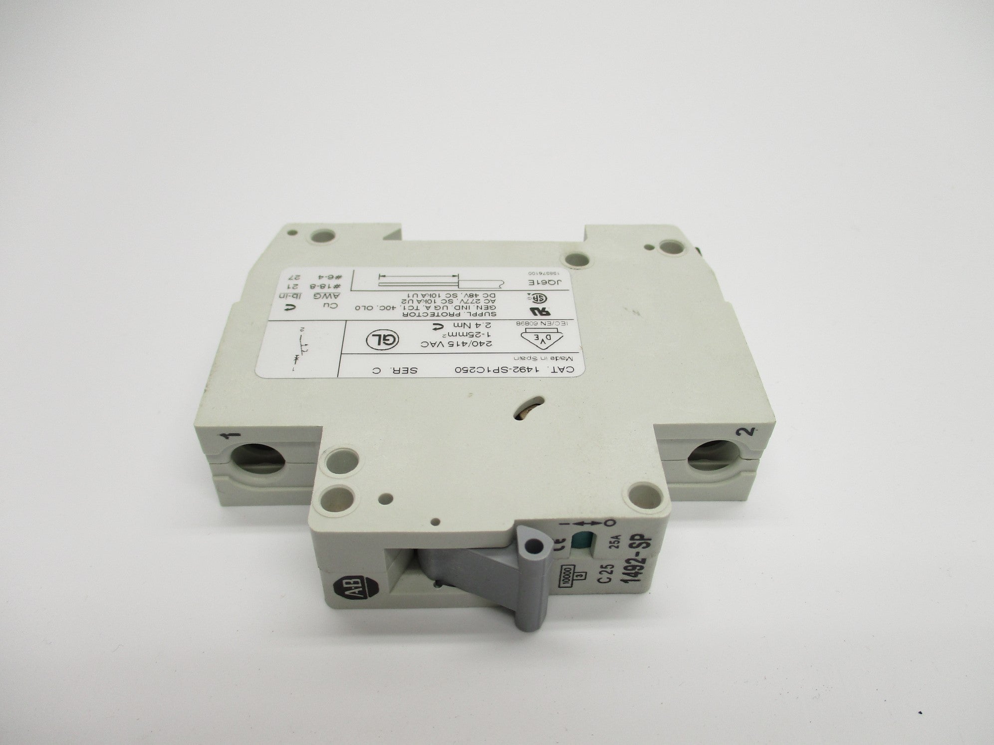 ALLEN BRADLEY 1492-SP1C250 SER. C 25A 240/415VAC NSNP