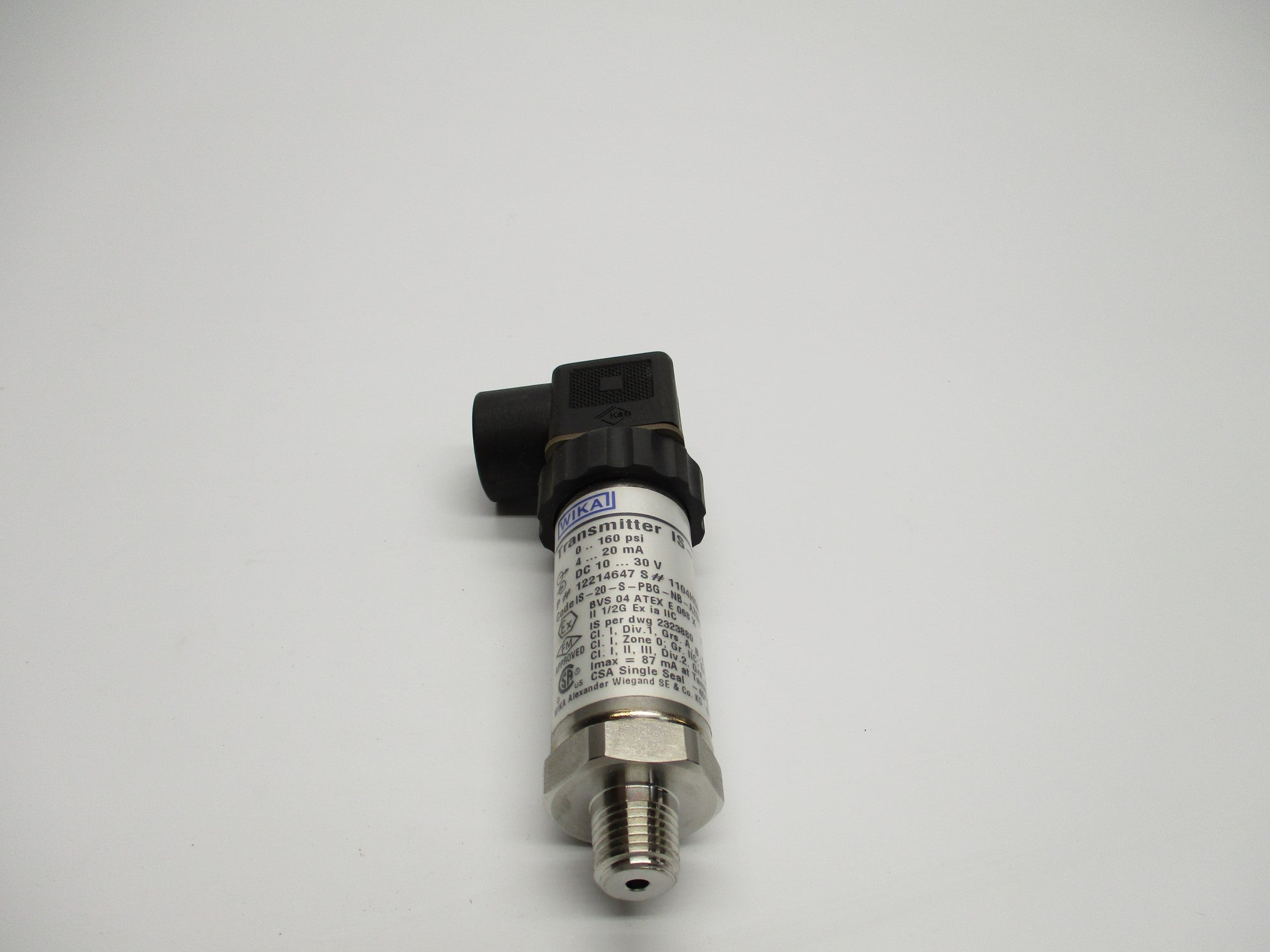 WIKA IS-20-S 0-160PSI NSMP
