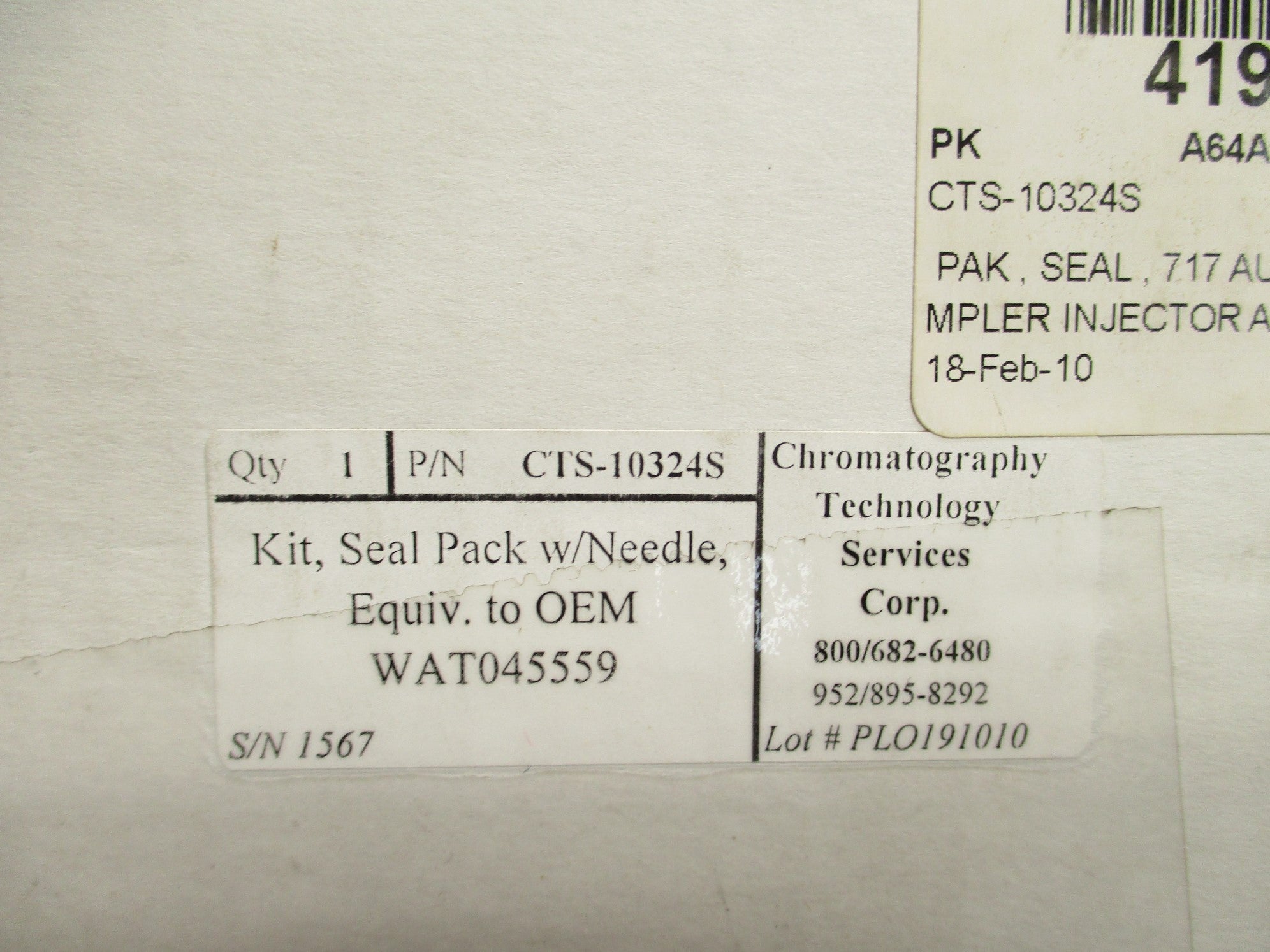 CHROMATOGRAPHY CTS-10324S NSMP