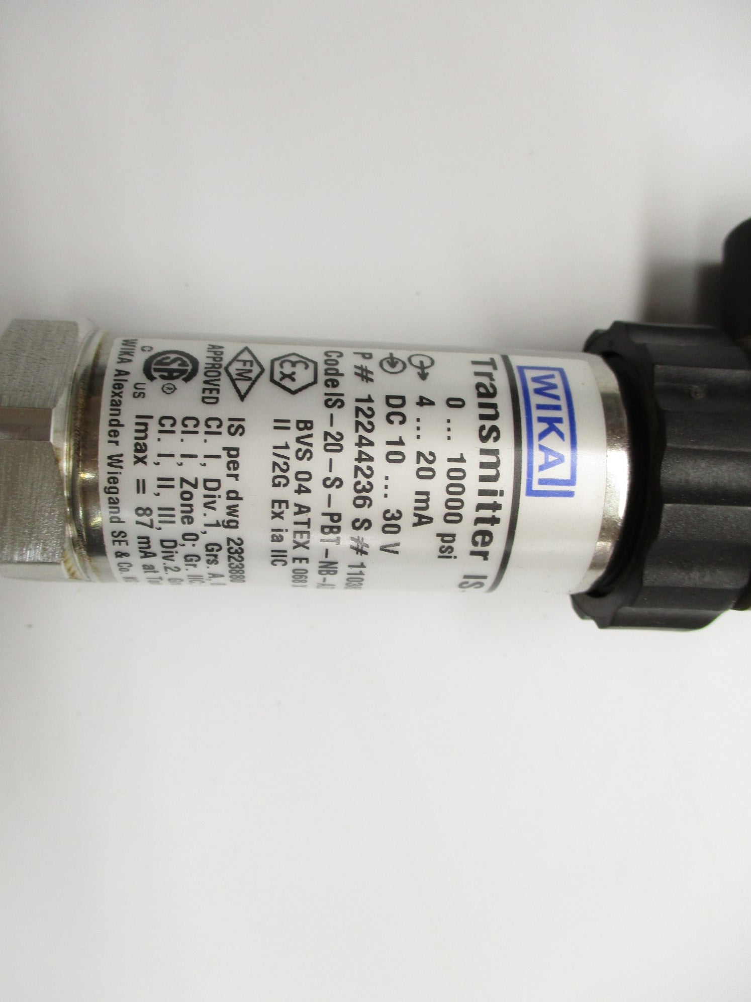 WIKA IS-20-S 0-10000PSI NSMP