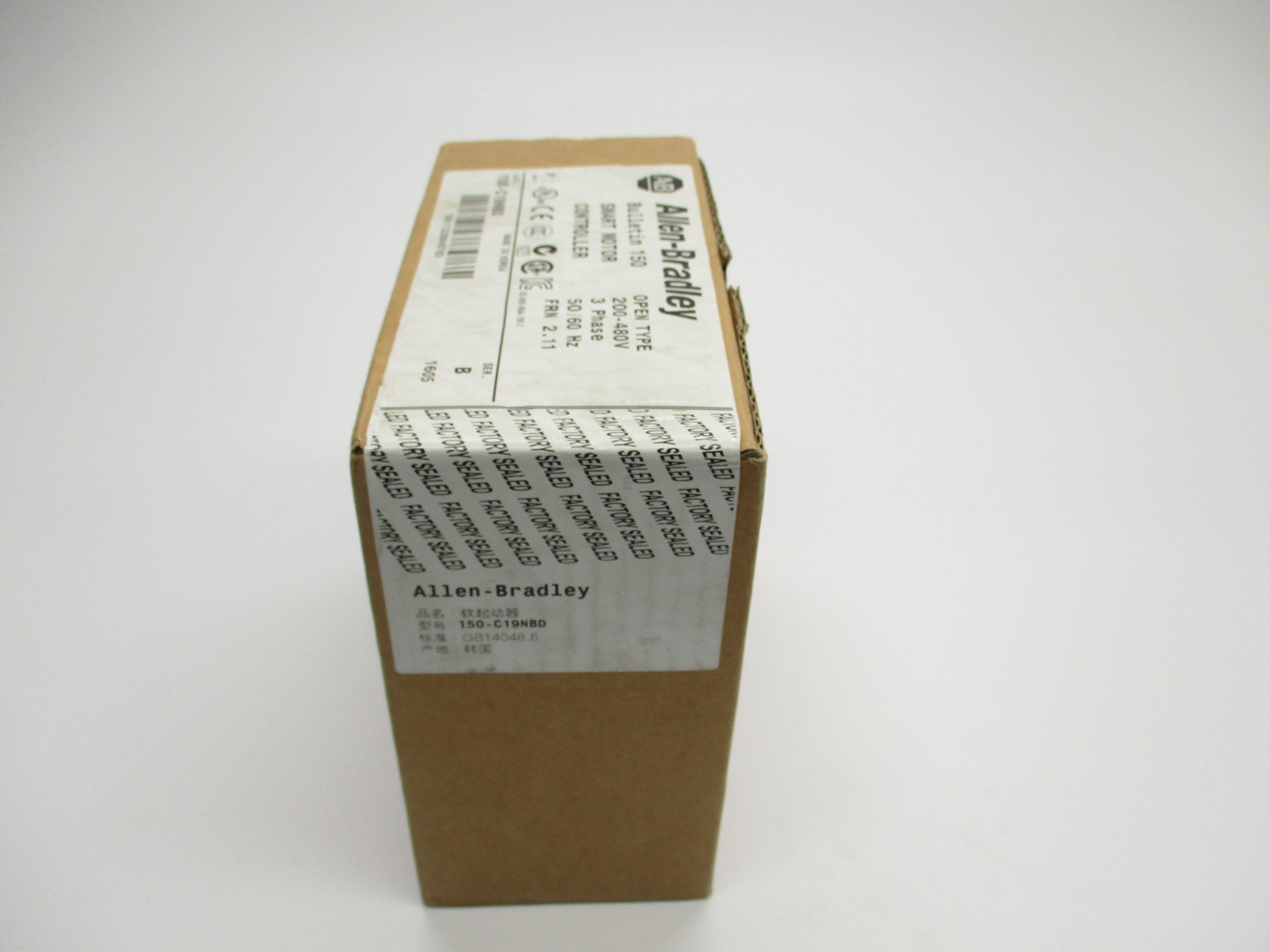 ALLEN BRADLEY 150-C19NBD SER. B F/W 2.11 (BR/WH) NSFS