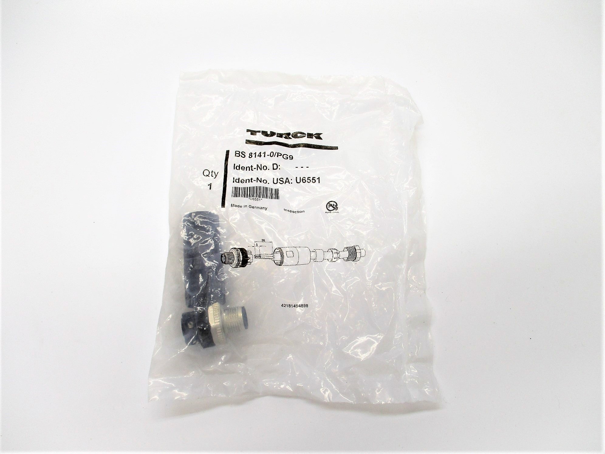 TURCK BS8141-0/PG9 NSMP