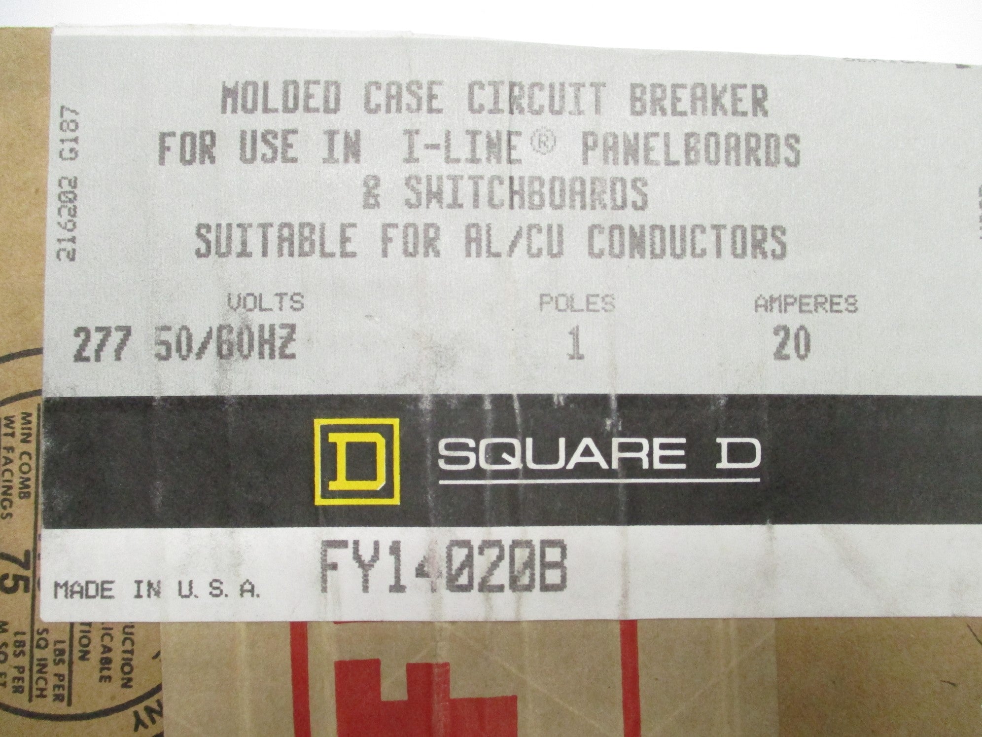 SQUARE D FY14020B SER. 2 20A 277V NSFS