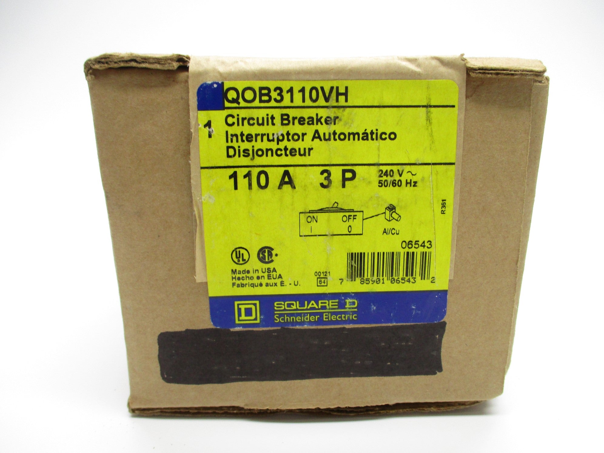 SQUARE D QOB3110VH 110A 240V NSFS