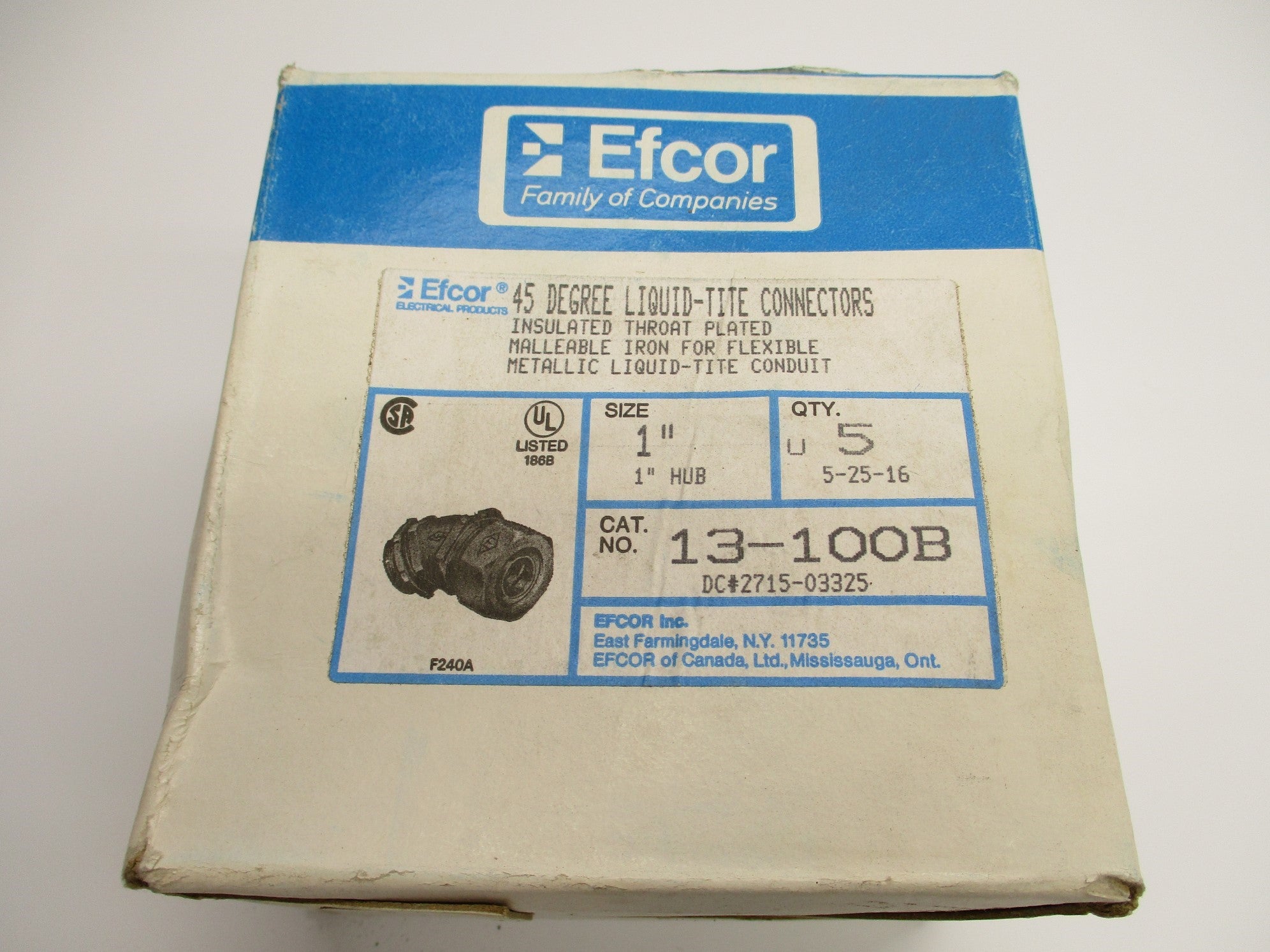 EFCOR 13-100B (PKG OF 5) NSMP