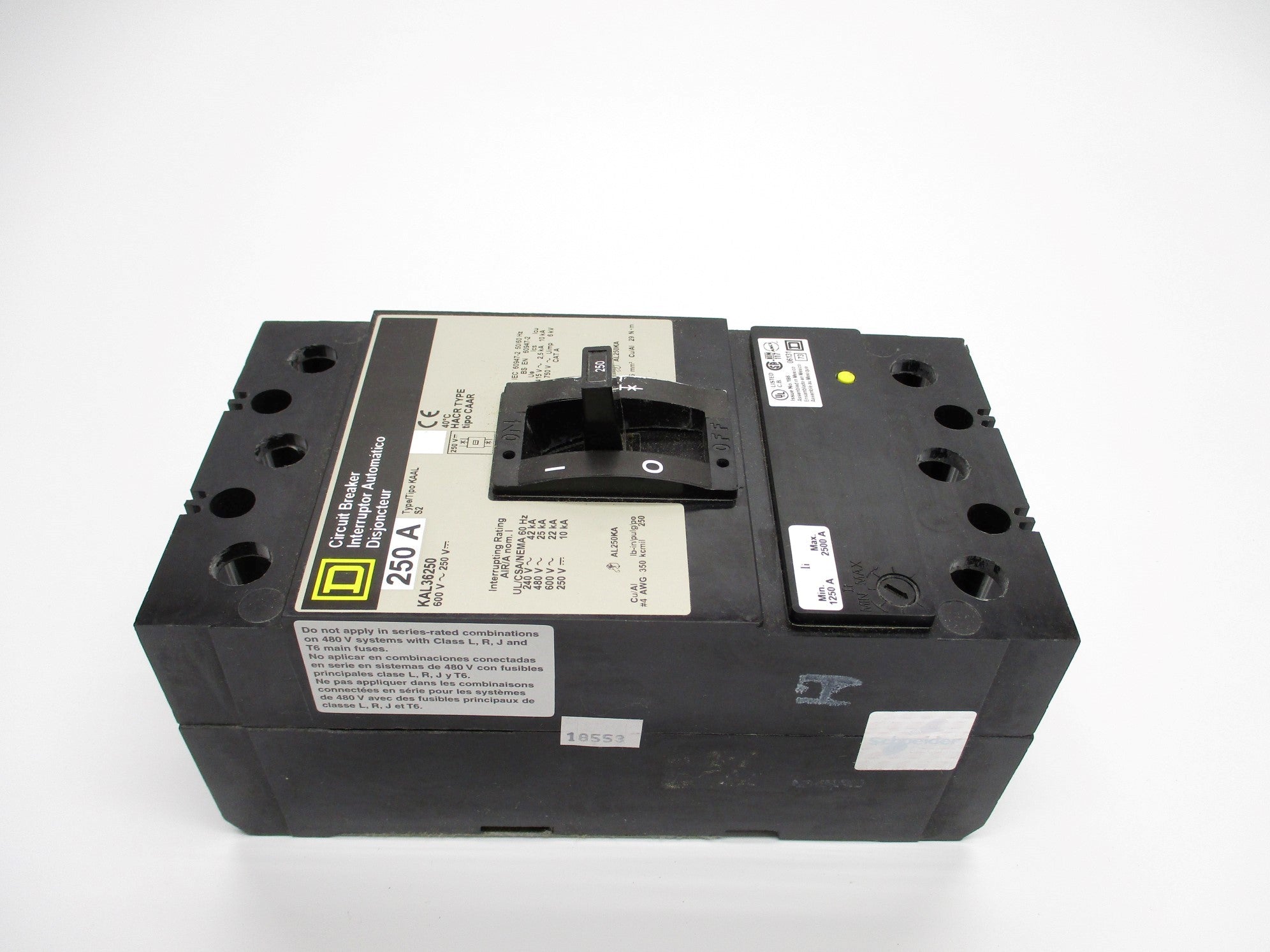 SQUARE D KAL36250 250A 600V (GREY) NSMP