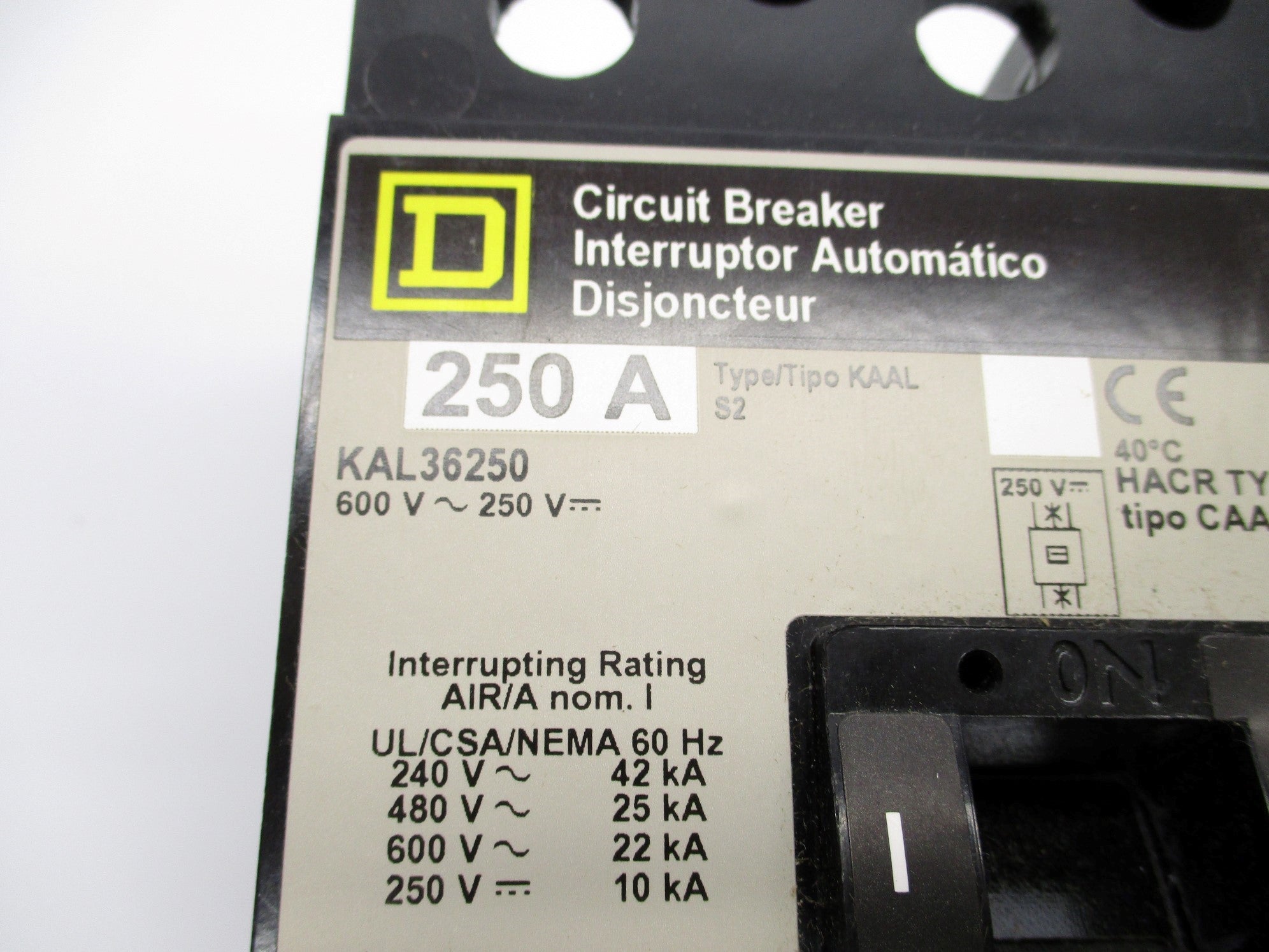 SQUARE D KAL36250 250A 600V (GREY) NSMP