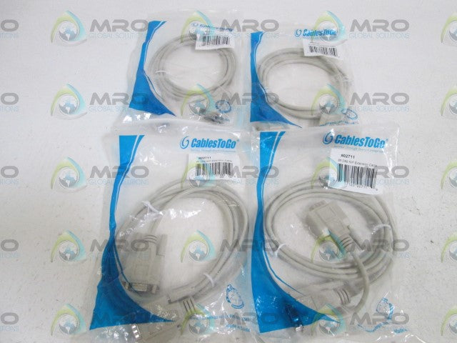 LOT OF 4 CABLES TOGO EXTENSION CABLE #02711 *NEW IN FACTORY BAG*