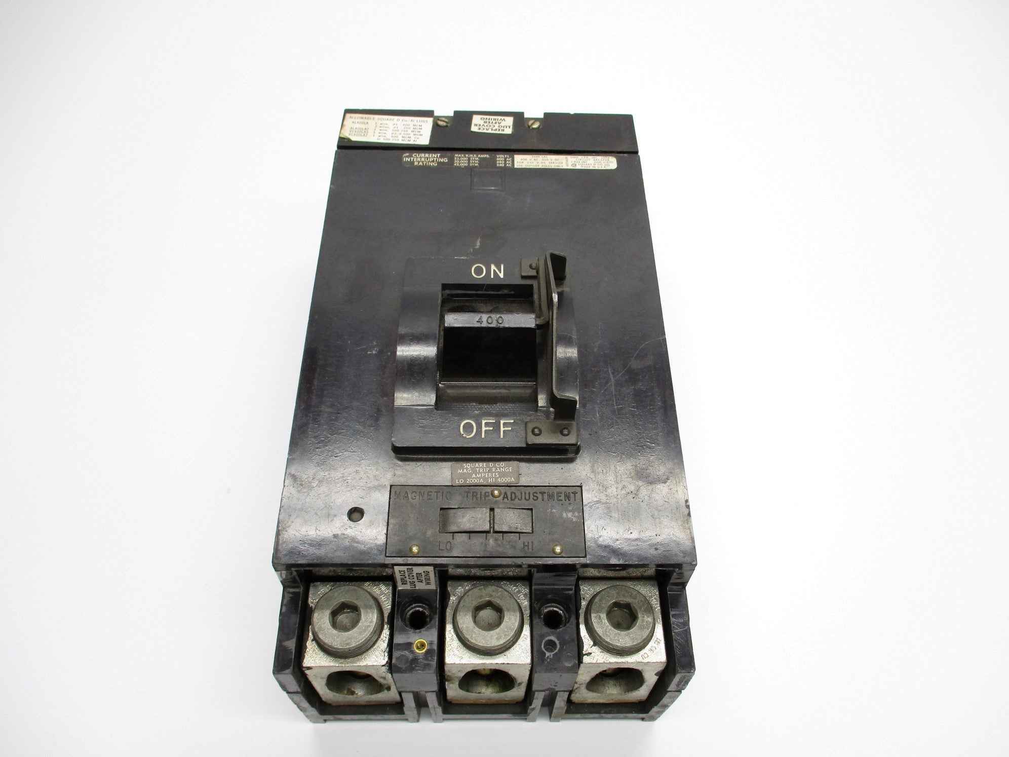 SQUARE D LAP36400MBZ 400A 600VAC (AS PICTURED) UNMP
