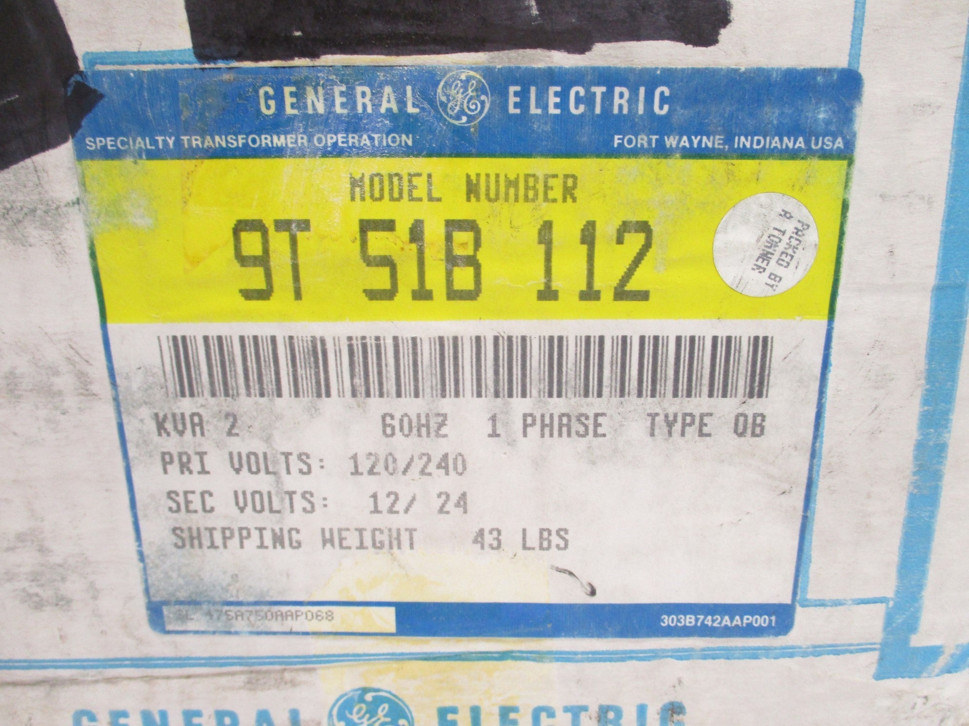 GENERAL ELECTRIC 9T51B112 NSMP
