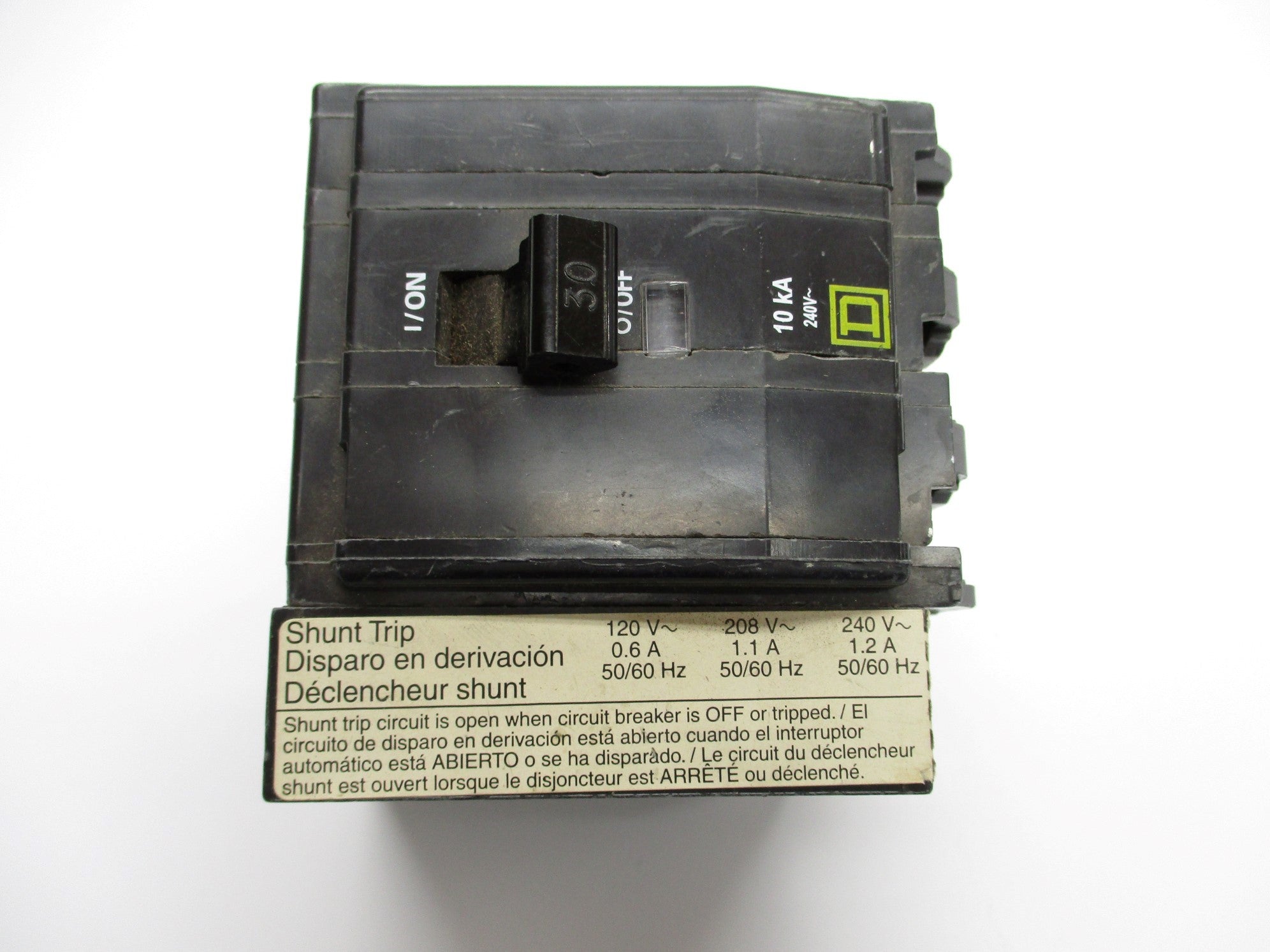 SQUARE D QOB3301021 30A 240V UNMP