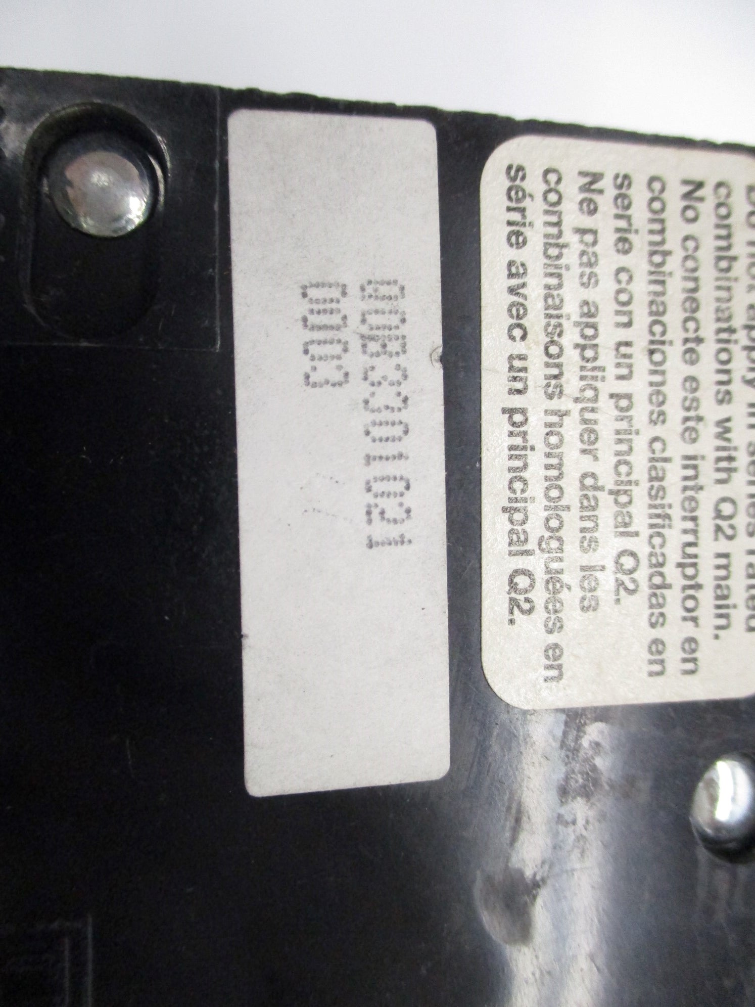 SQUARE D QOB3301021 30A 240V UNMP