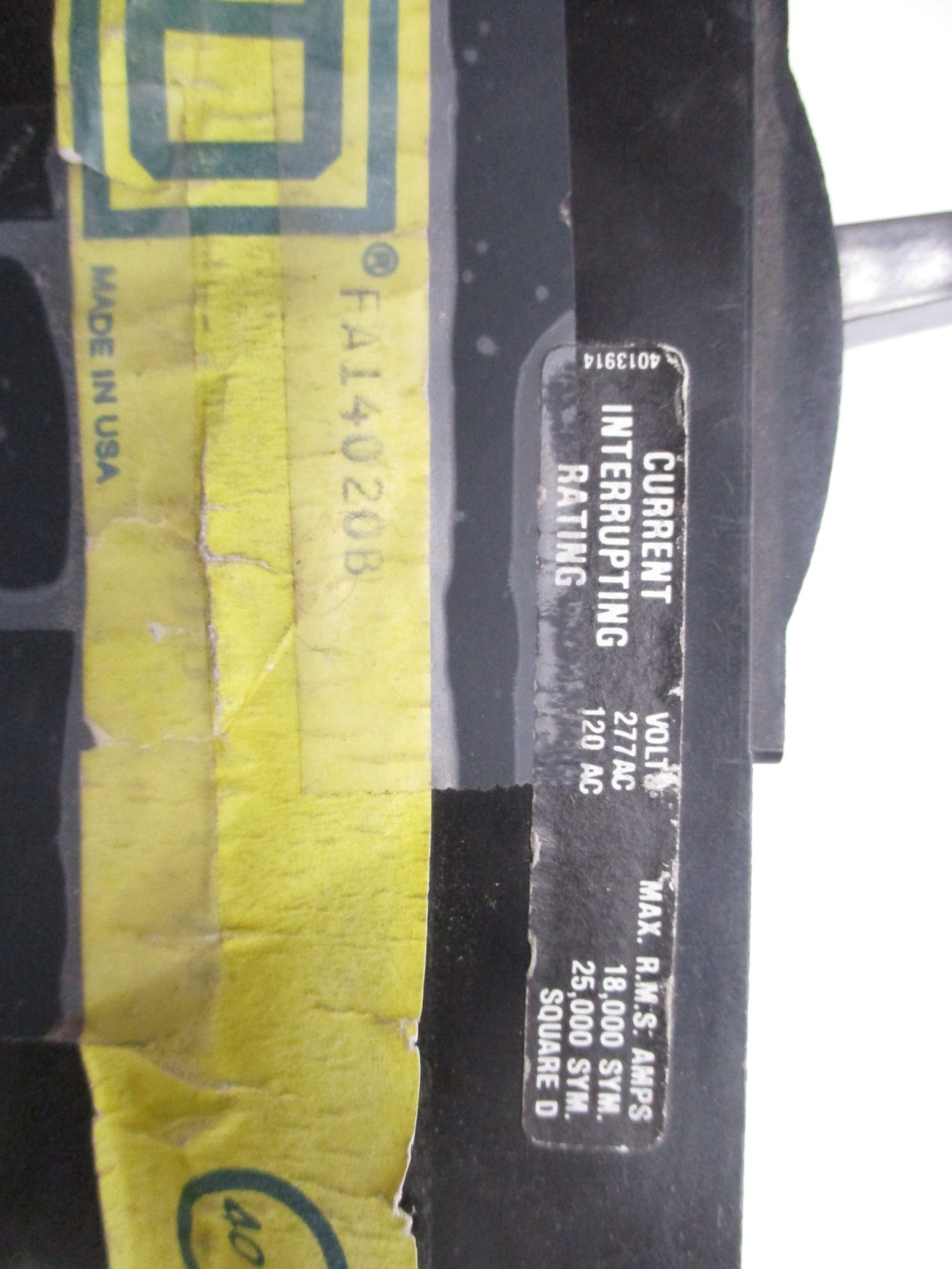 SQUARE D FA14020B 20A 277V (GREY) UNMP