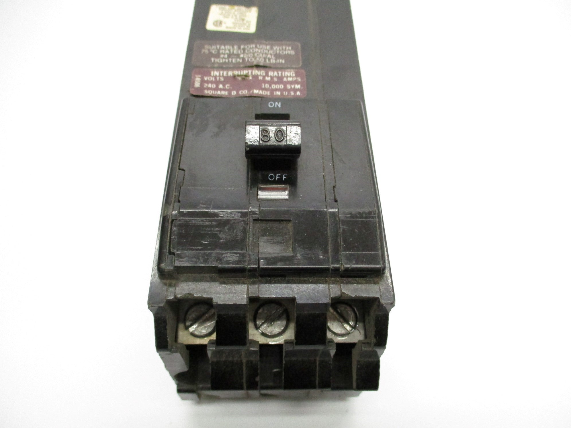 SQUARE D Q1380 80A 240V UNMP