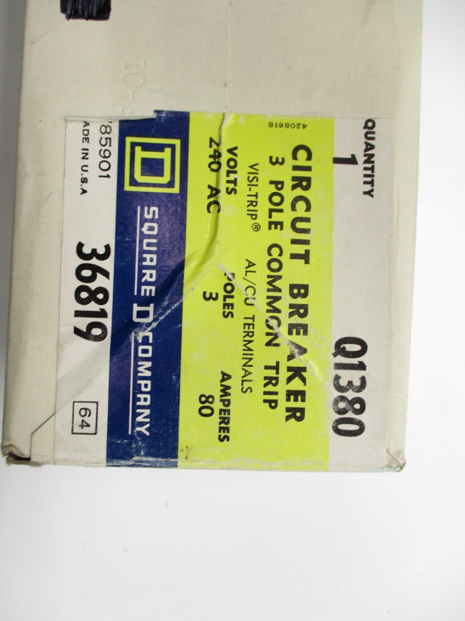 SQUARE D Q1380 80A 240V NSMP