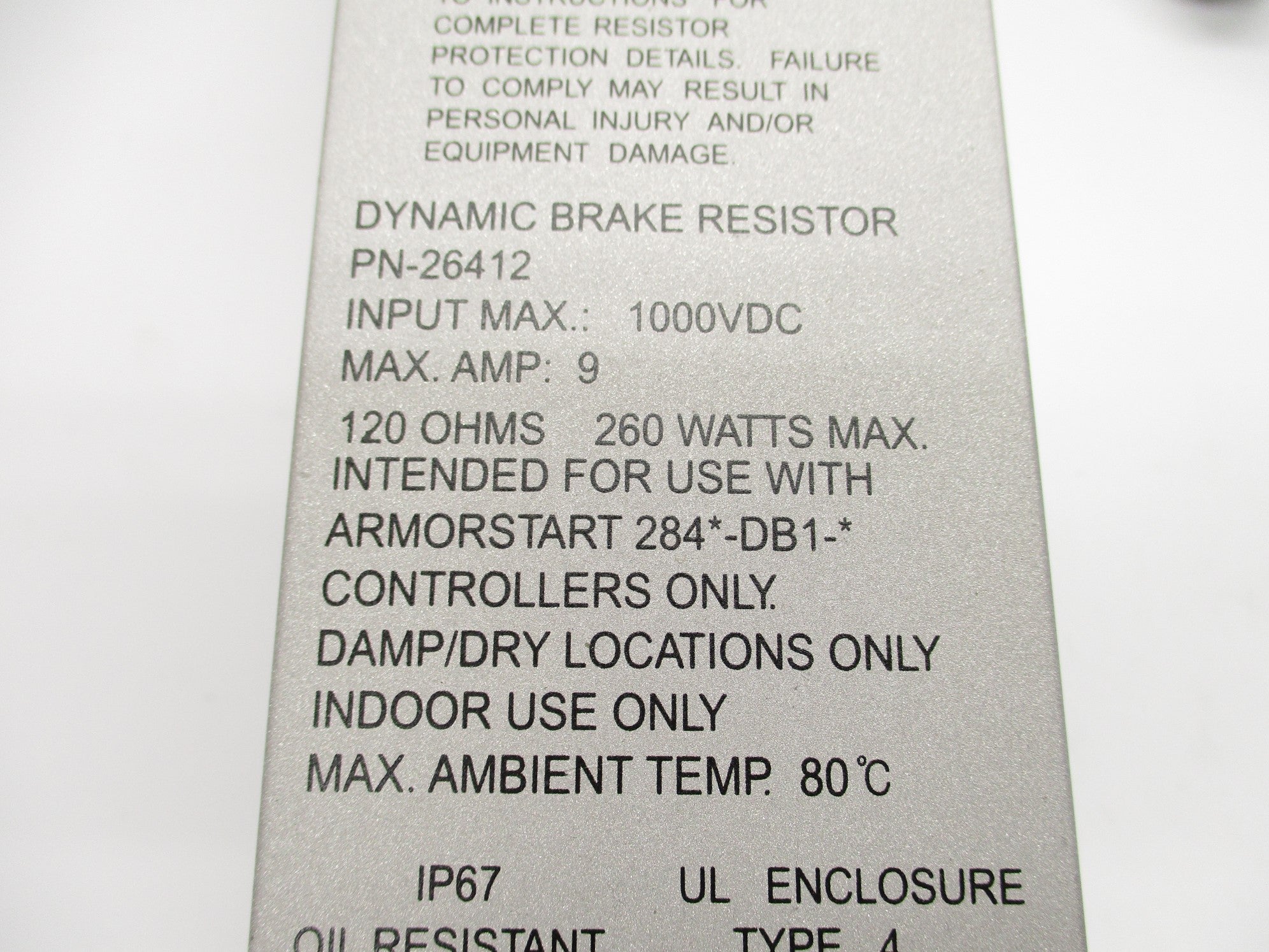 INDUSTRIAL SPARE PART 284R-120P1K2-M1 SER. A (BR/WH) NSMP