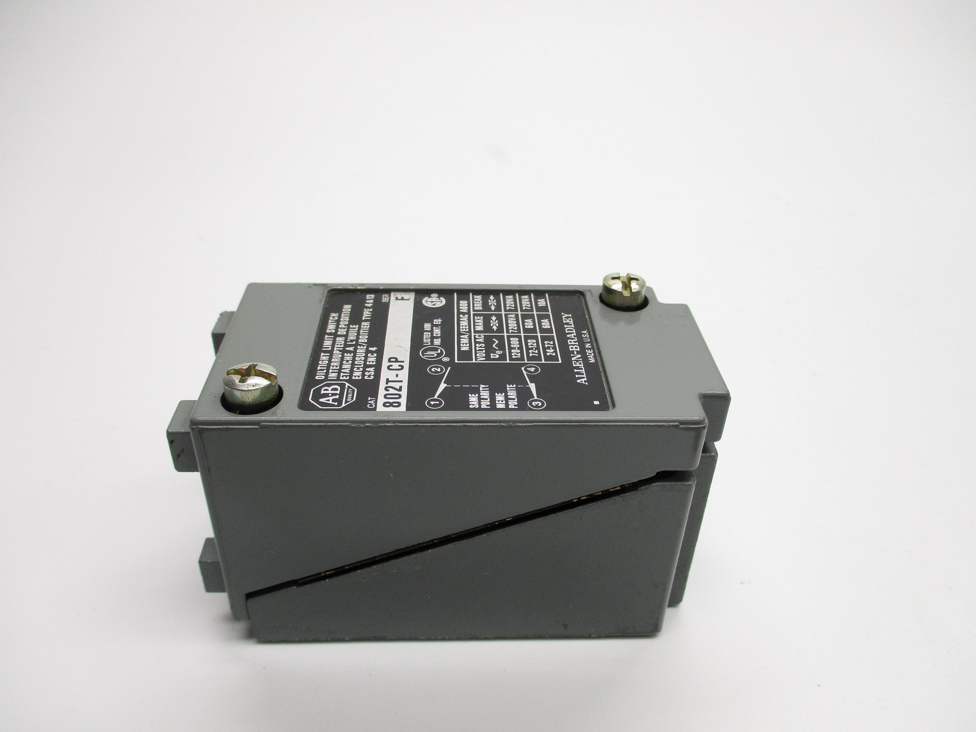 ALLEN BRADLEY 802T-CP SER. F (AS PICTURED) NSNP
